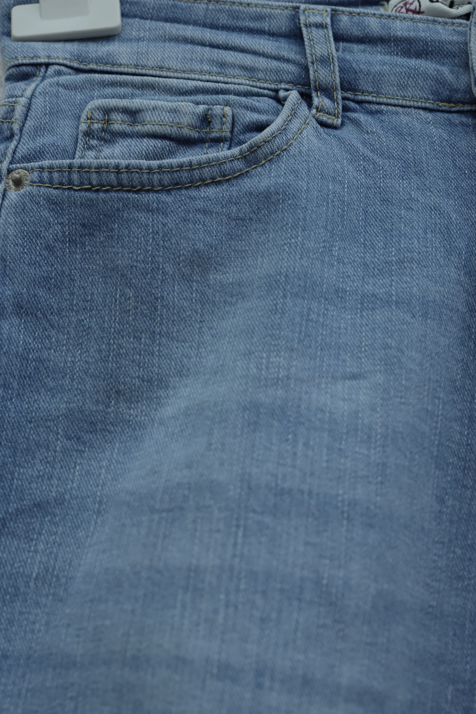 Pocket High Waist Straight Leg Jeans - Ice Blue - Podyumplus - by Peralane - photo 6