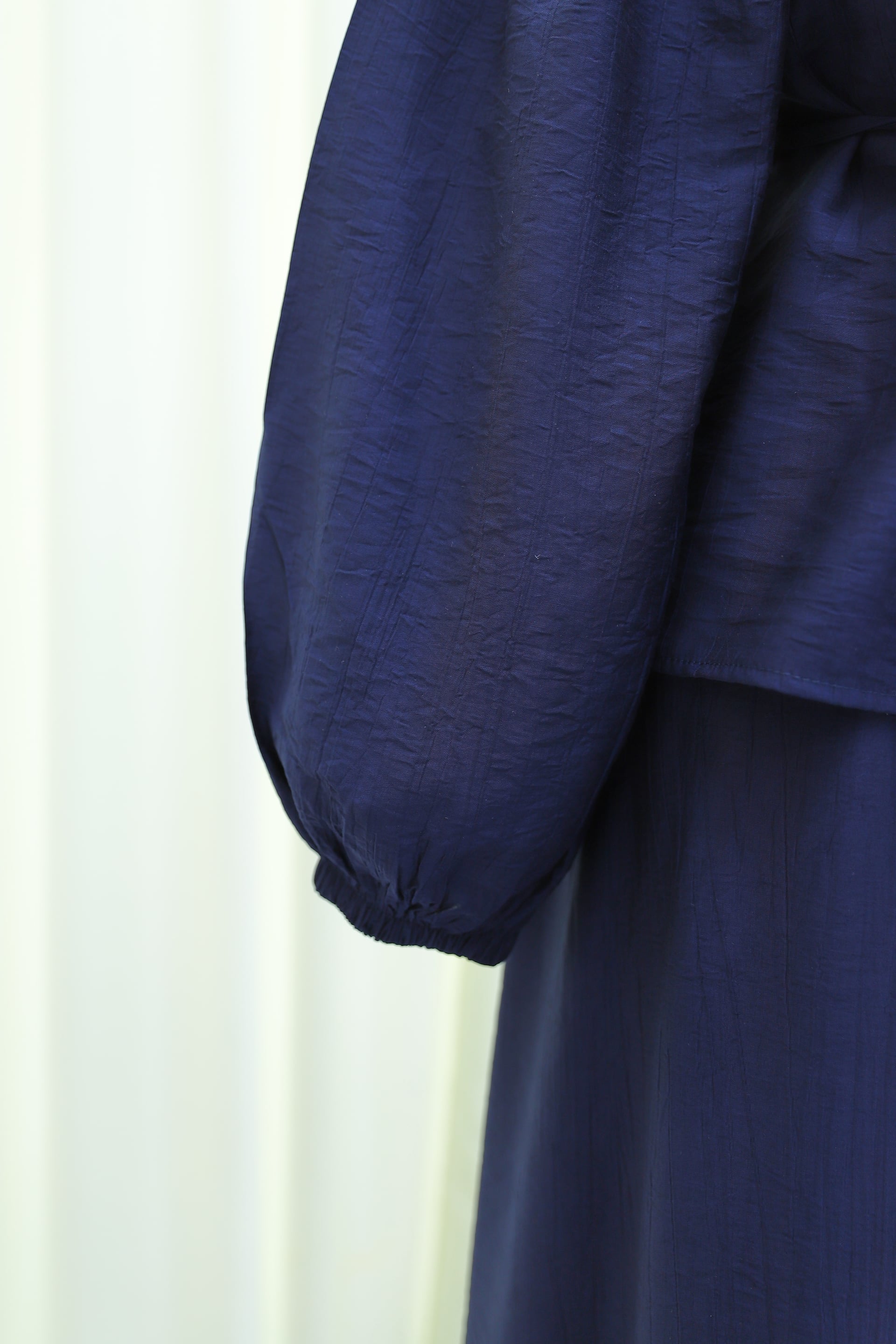 Navy Blue Ruffled Front Tie Waist Skirt Set - Podyumplus - by Peralane - photo 7