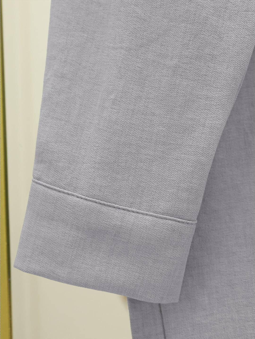 Long-Sleeved Linen Look Two-Piece Set in Grey - Podyumplus - by Peralane - photo 6