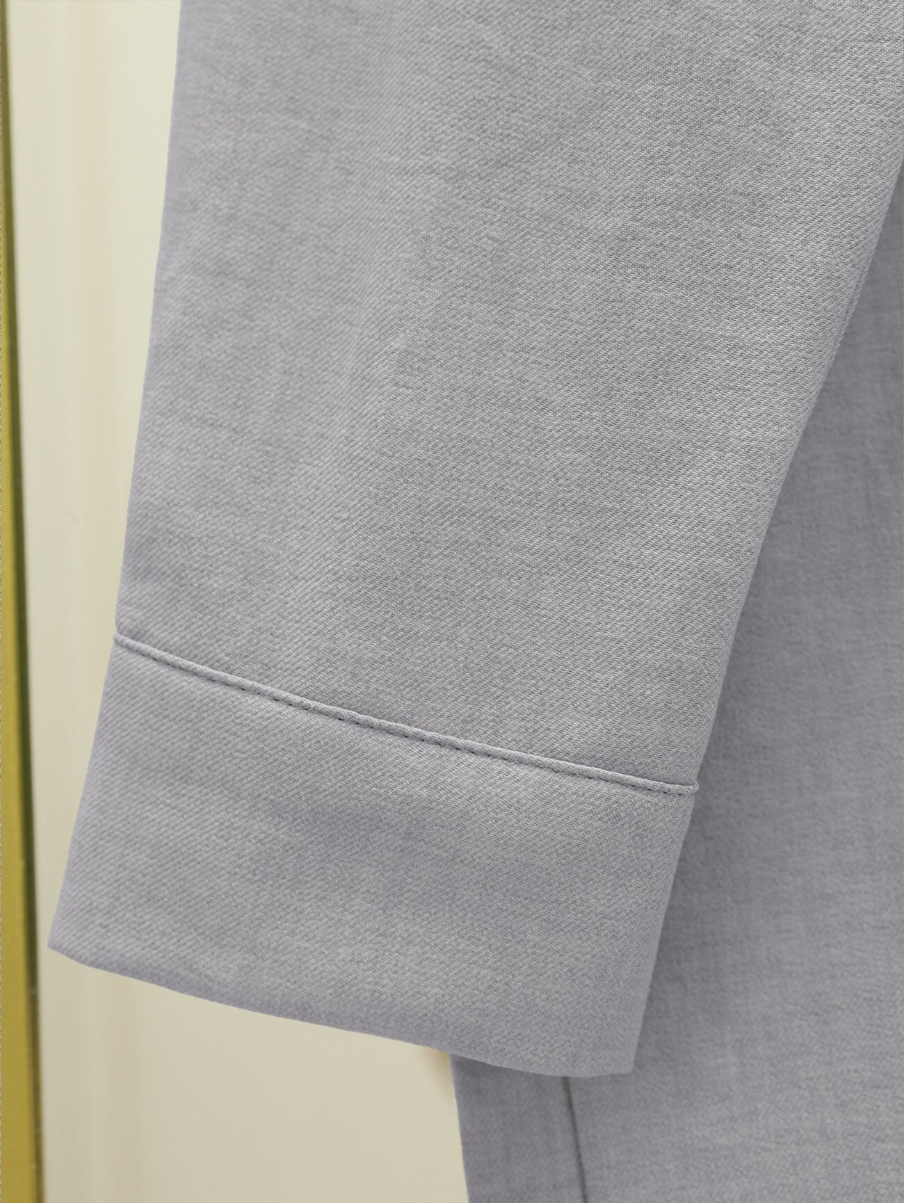 Long-Sleeved Linen Look Two-Piece Set in Grey - Podyumplus - by Peralane - photo 6