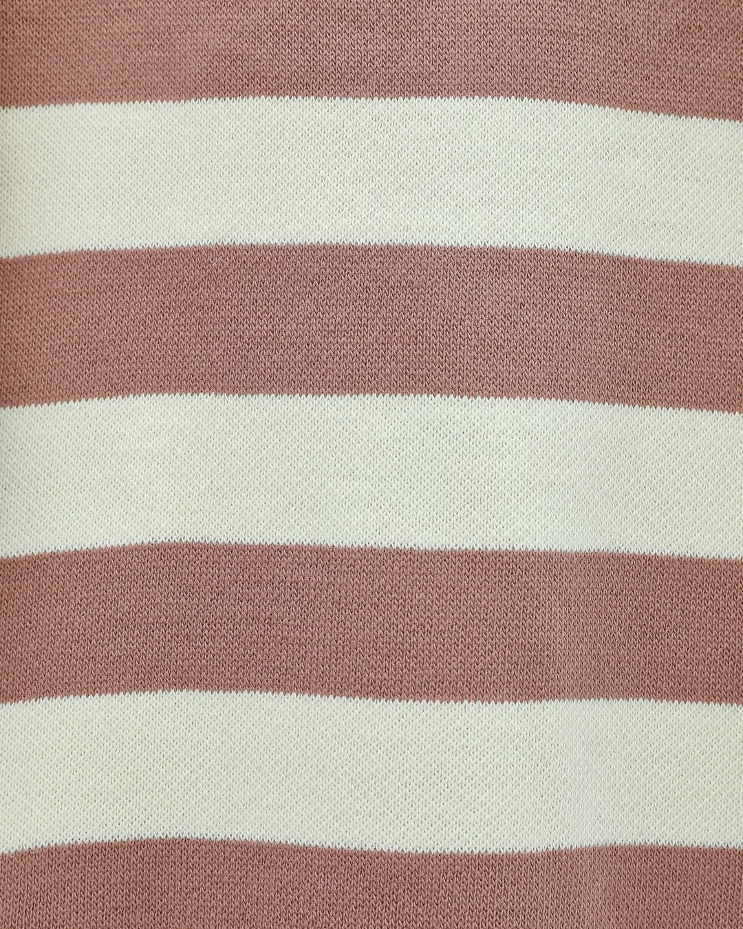 Half-Collar Buttoned Thick Striped Knit Lounge Set - Dusty Rose - Podyumplus - by Peralane - photo 5