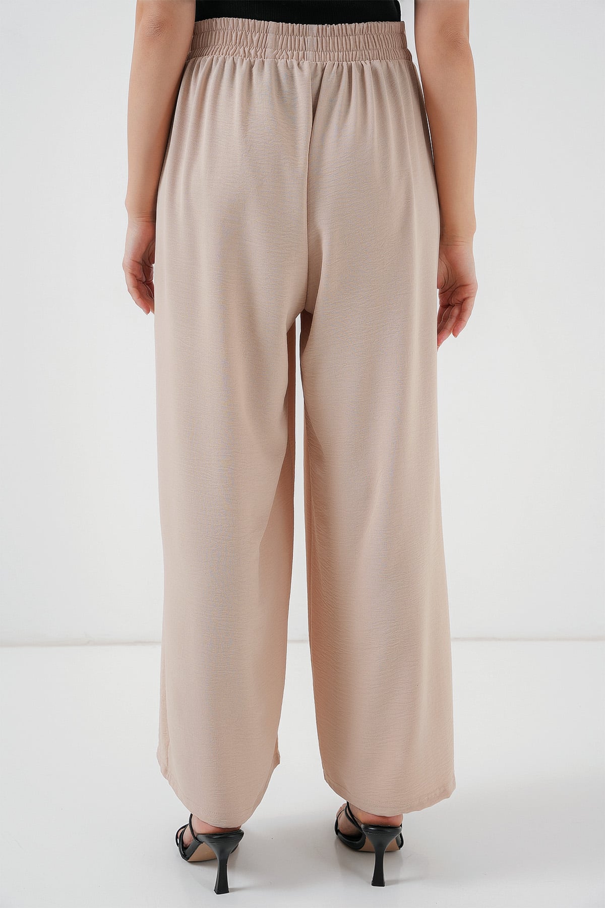 Women's Wide-Leg Pleated Trousers - Cream - Bigdart - by Peralane - photo 5