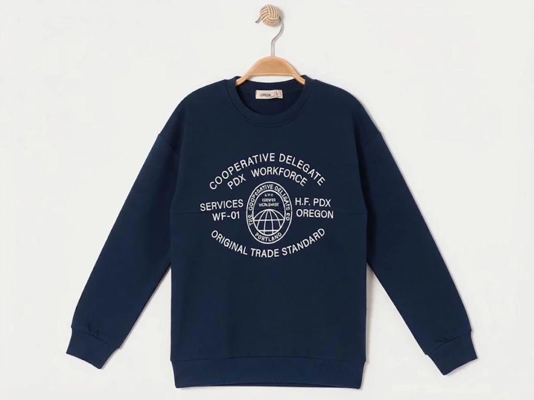 Workforce Print Crew Neck Sweatshirt - Ruhat Kids - by Peralane