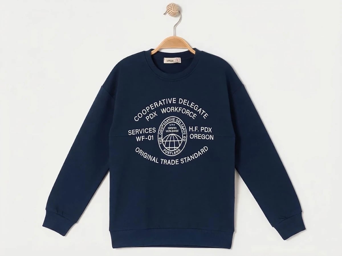 Workforce Print Crew Neck Sweatshirt - Ruhat Kids - by Peralane