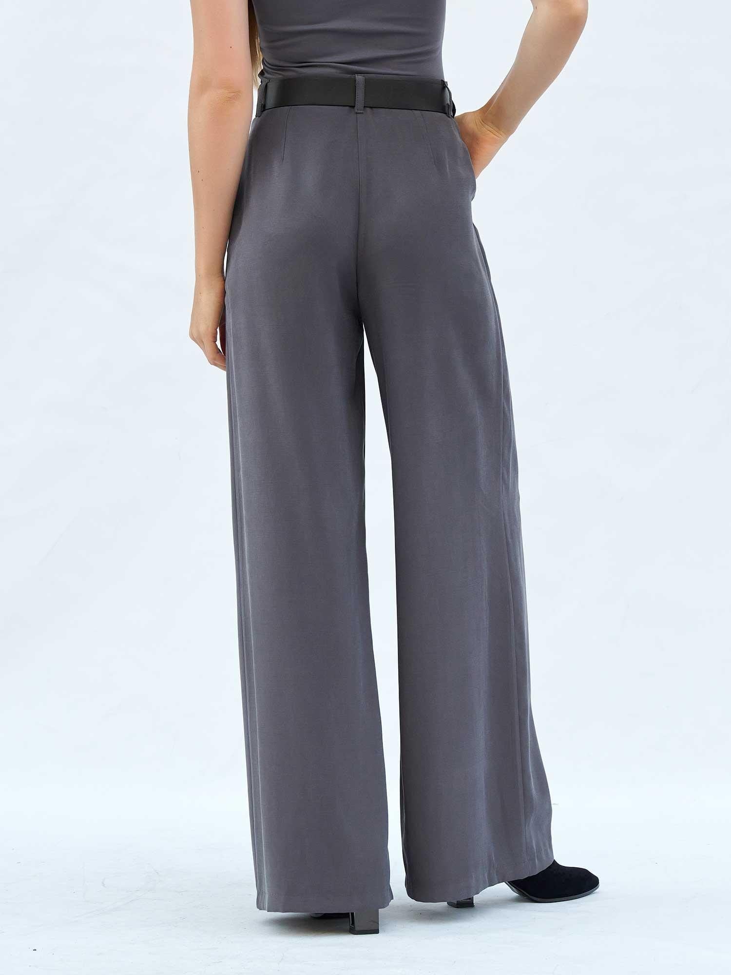 Pleated Palazzo Trousers with Belt - Women's Set - Lefon - by Peralane - photo 6