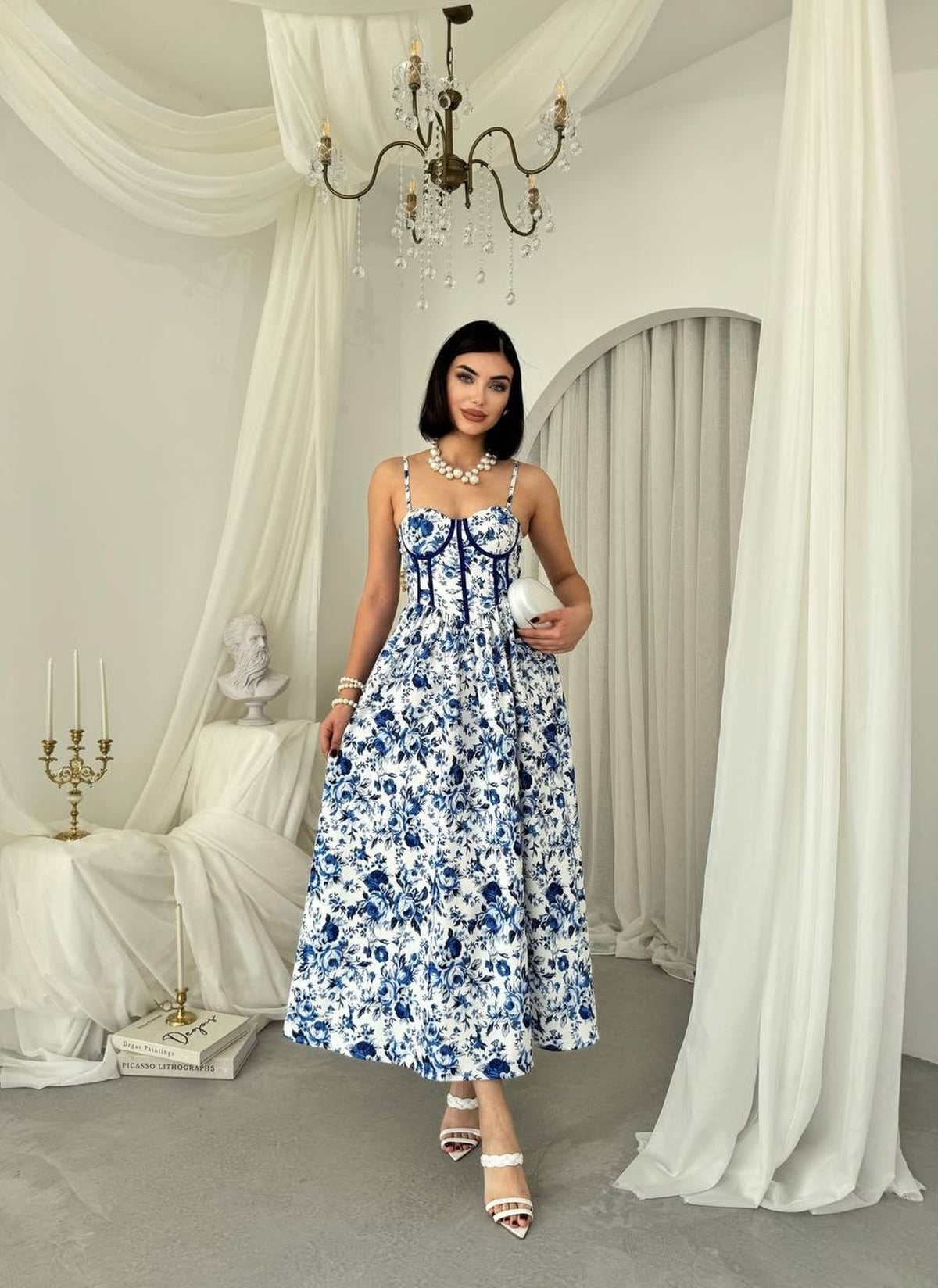 Delya Floral Print Spaghetti Strap Dress - Etika - by Peralane - photo 6
