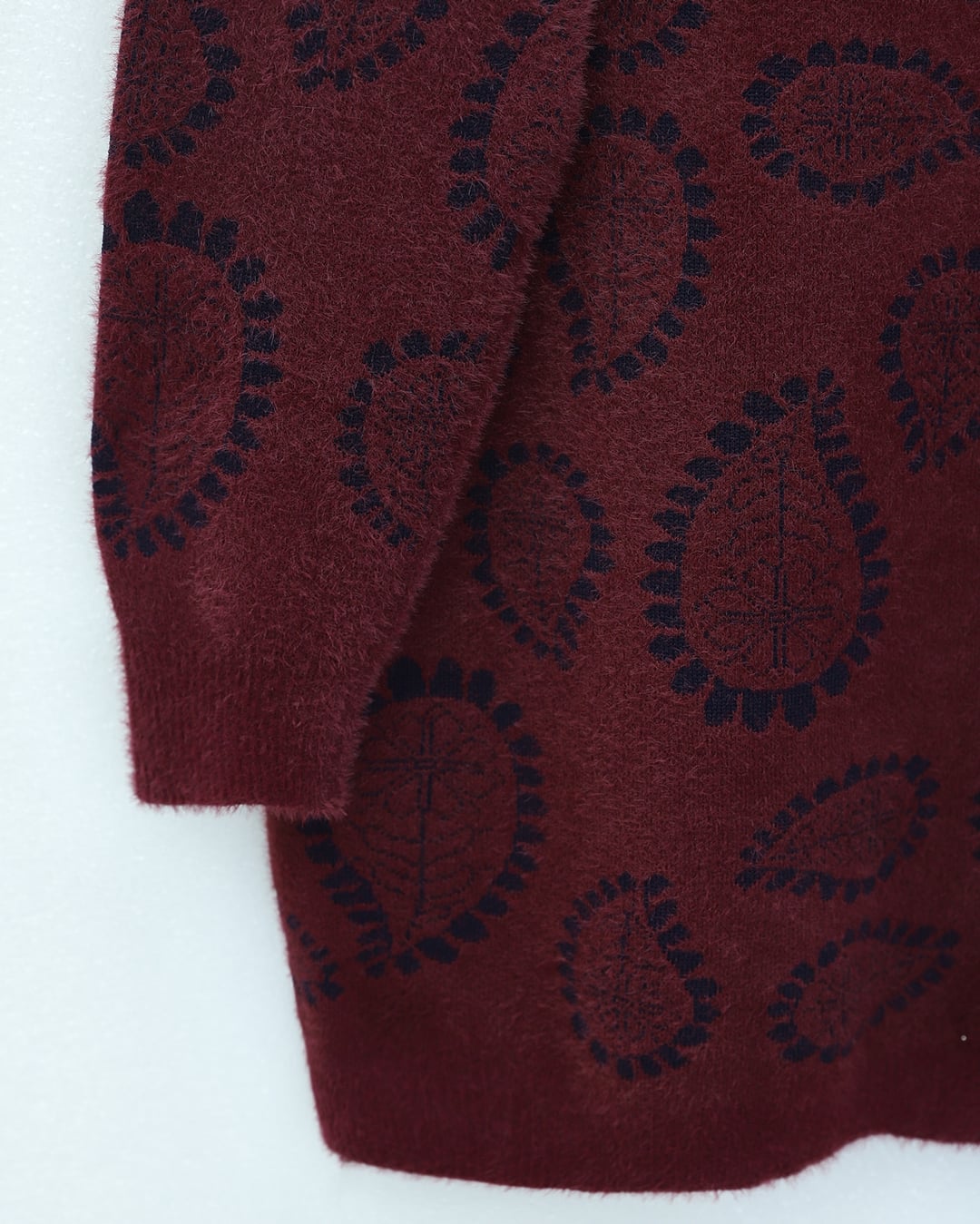 Crew Neck Drop Print Casual Knit Sweater - Navy - Podyumplus - by Peralane - photo 3