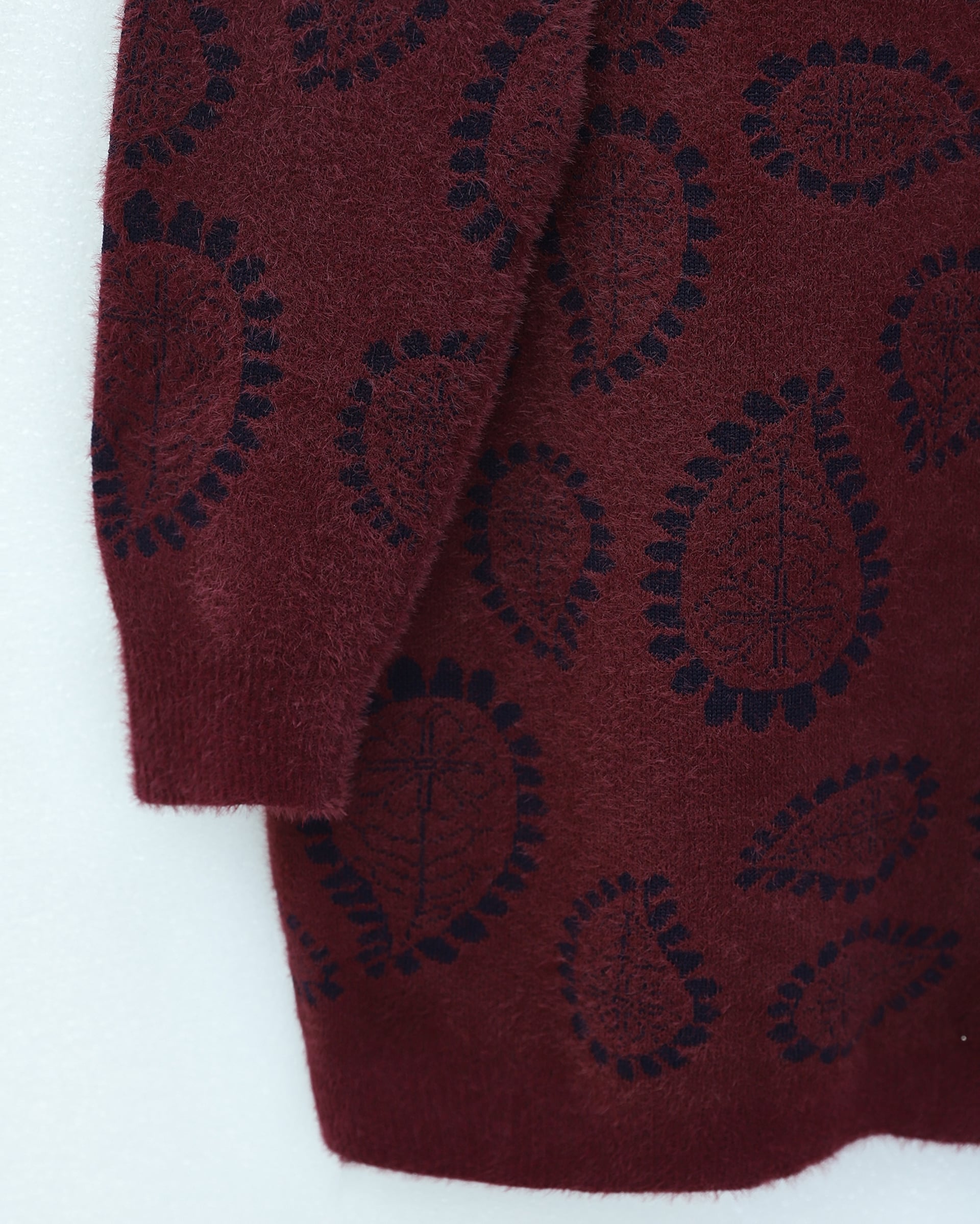 Crew Neck Drop Print Casual Knit Sweater - Navy - Podyumplus - by Peralane - photo 3