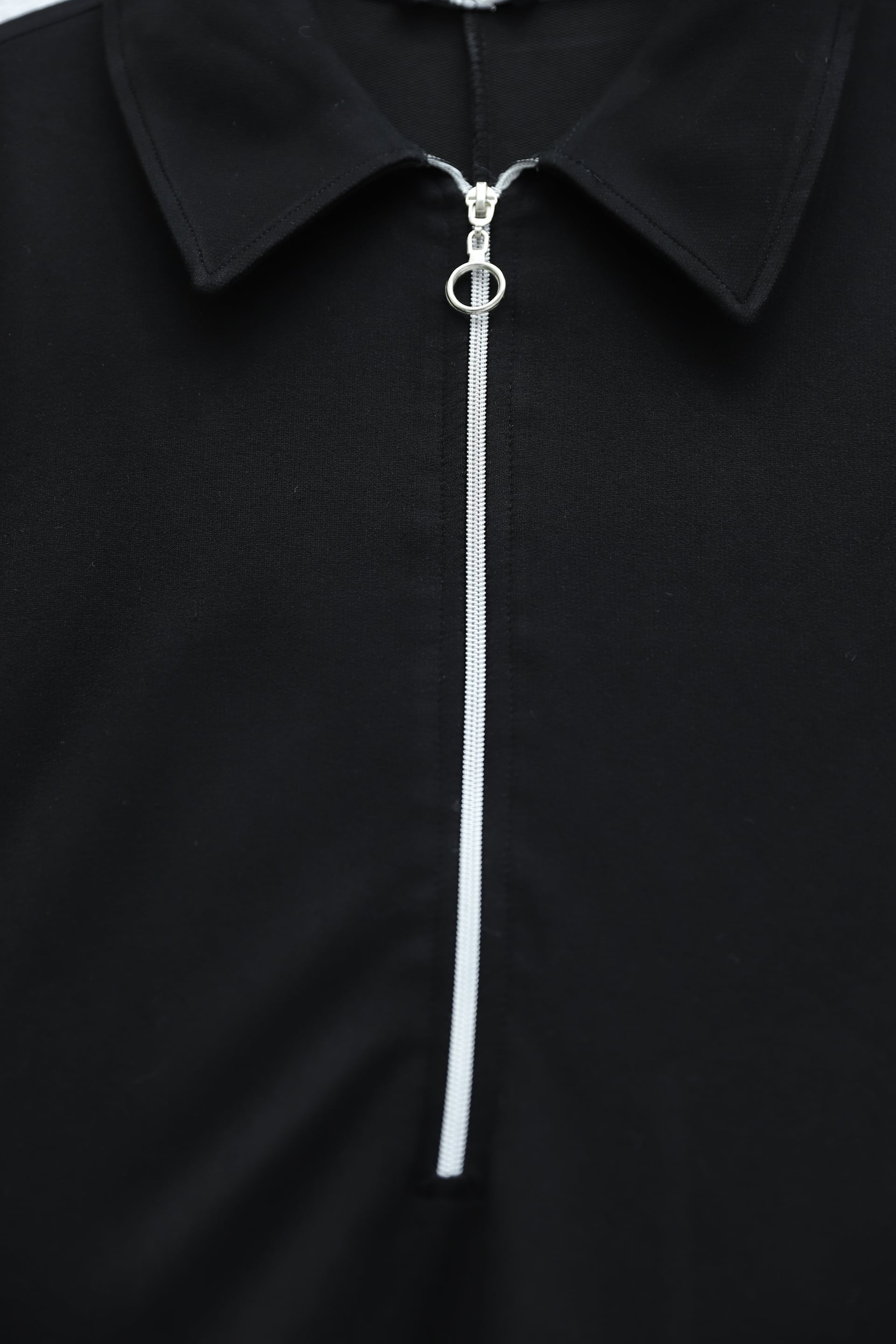 Half Zip Collared Long Shirt Dress - Black - Podyumplus - by Peralane - photo 7