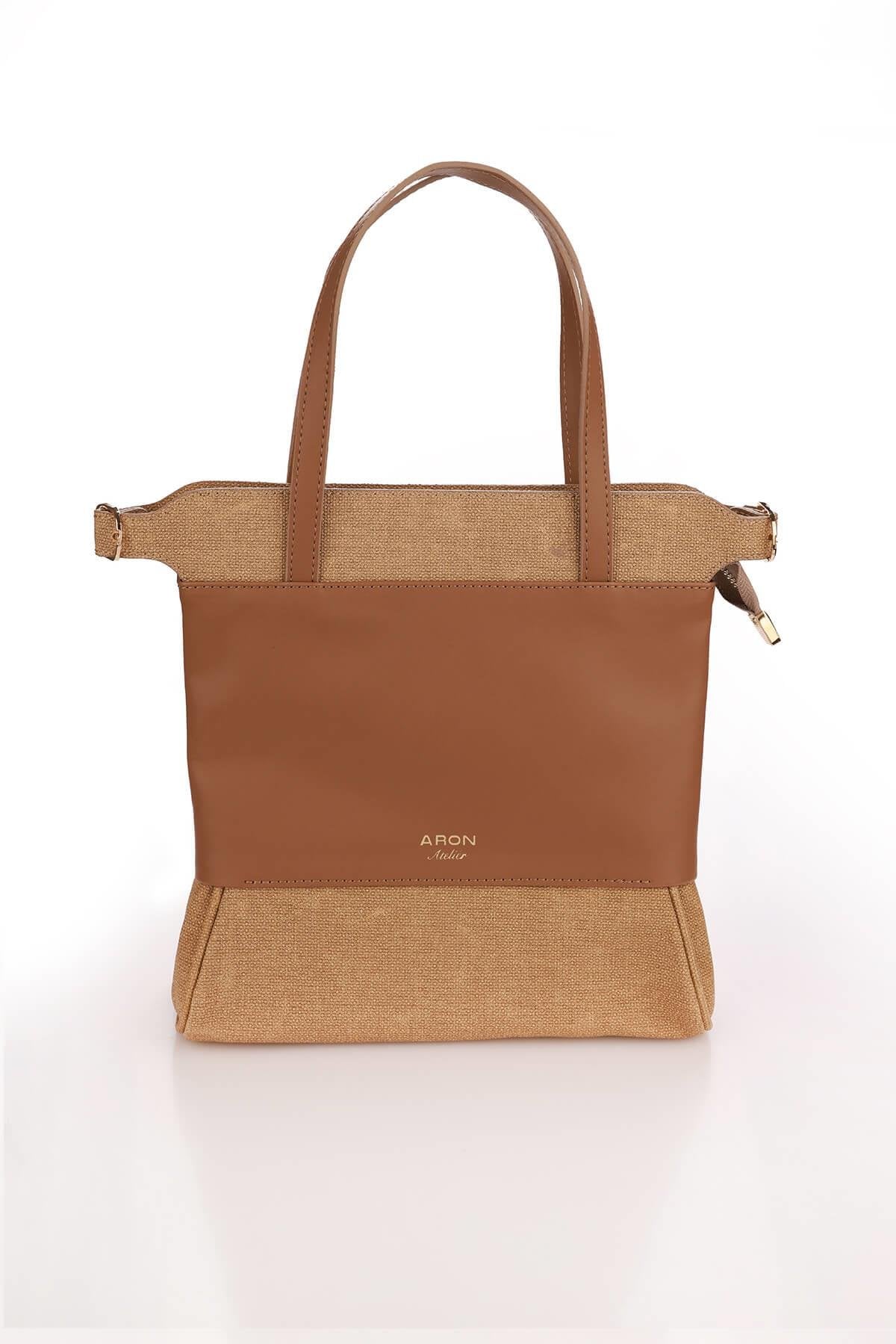 Brandy Tan Women's Shoulder Bag - Aron Atelier - by Peralane