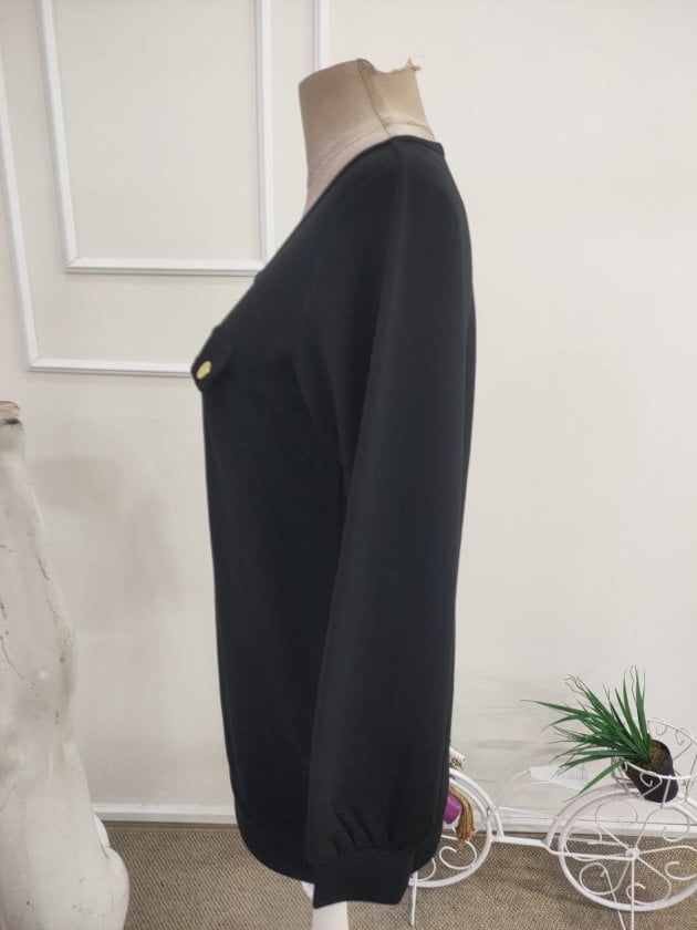 Women's Long-Sleeved Quarter-Zip Waffle Sweatshirt with Chest Pockets - Janes - by Peralane - photo 7