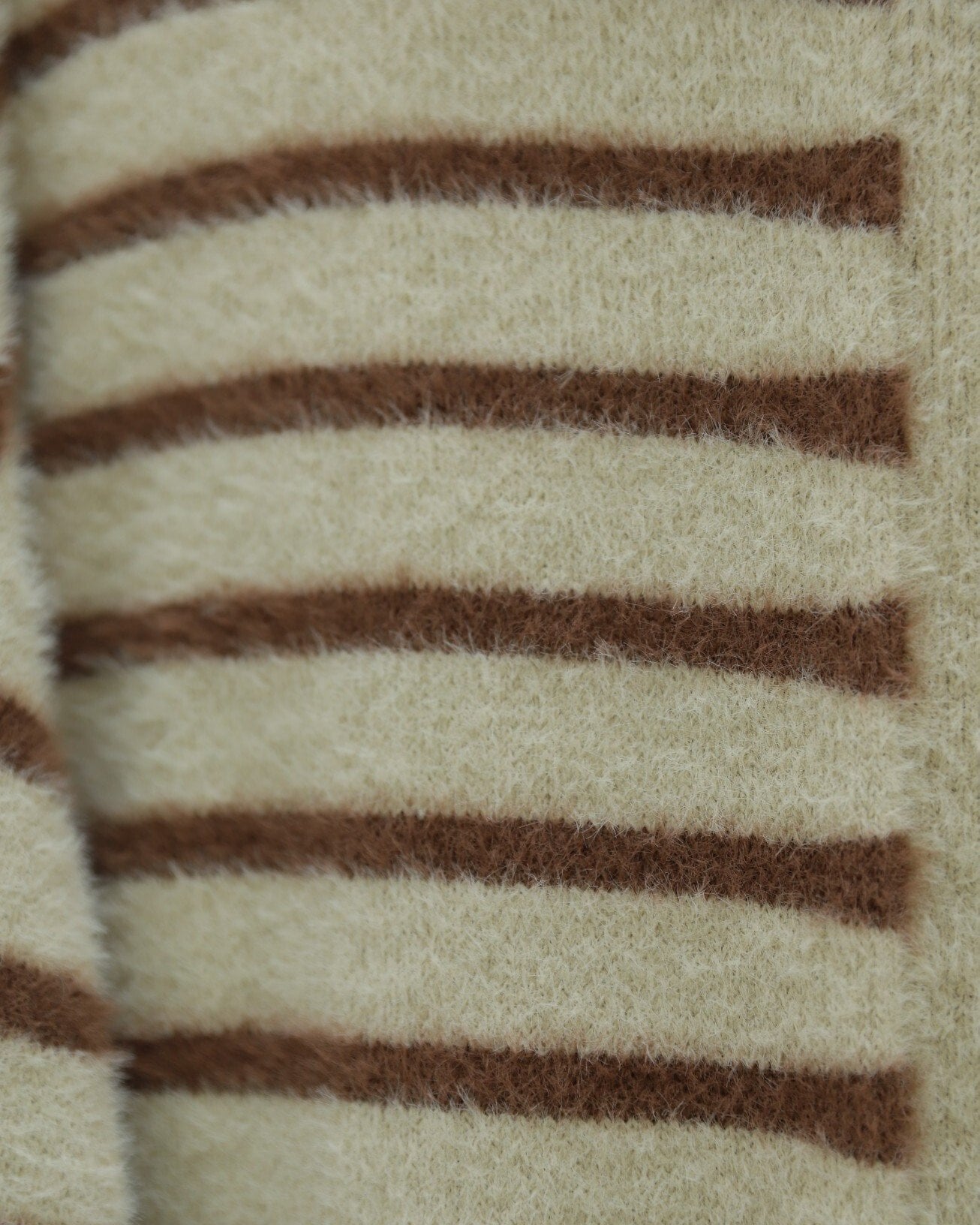 Women's Striped Button-Front Knit Cardigan - Brown - Podyumplus - by Peralane - photo 10