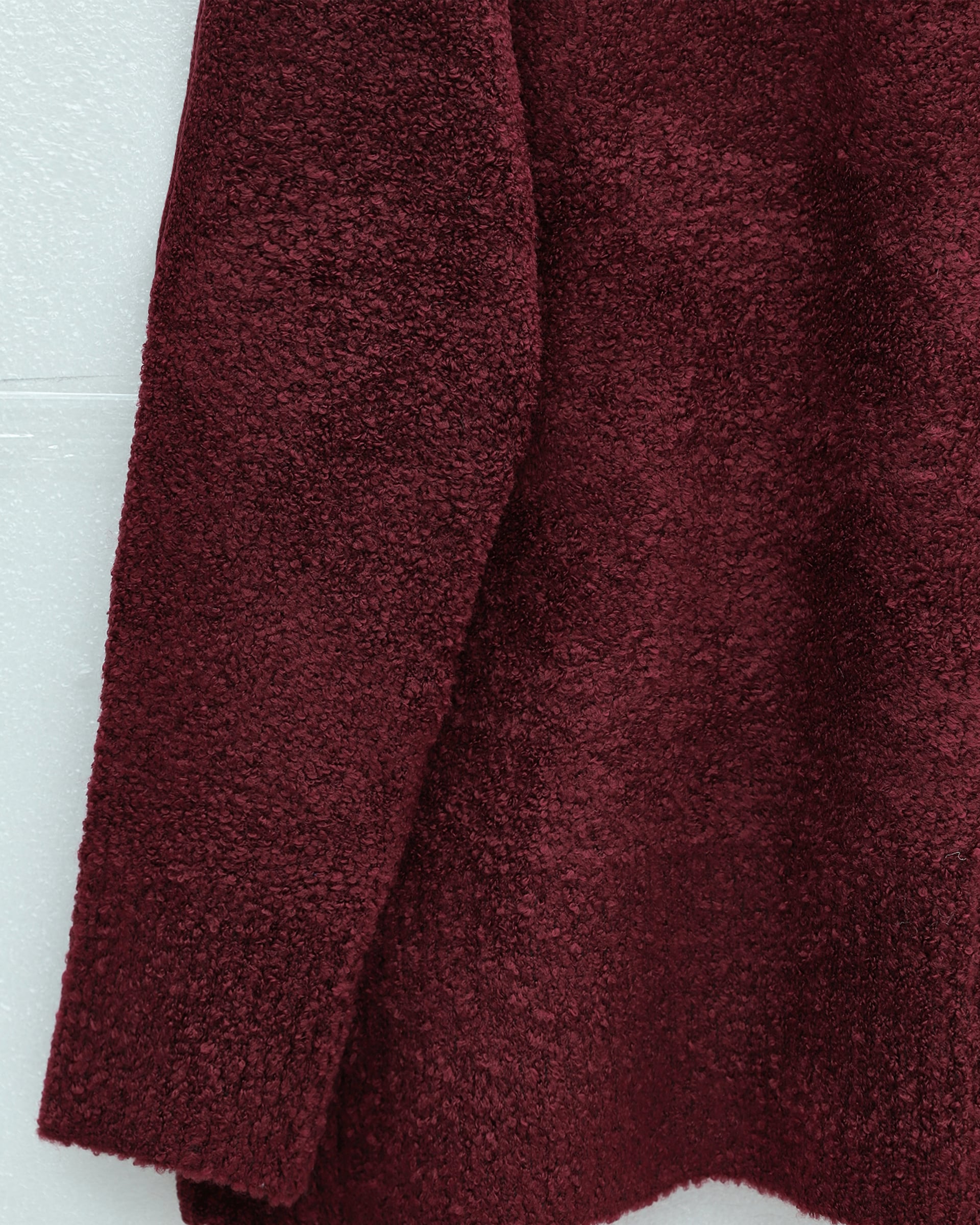 Round Neck Relaxed Soft Knit Sweater - Burgundy - Podyumplus - by Peralane - photo 6