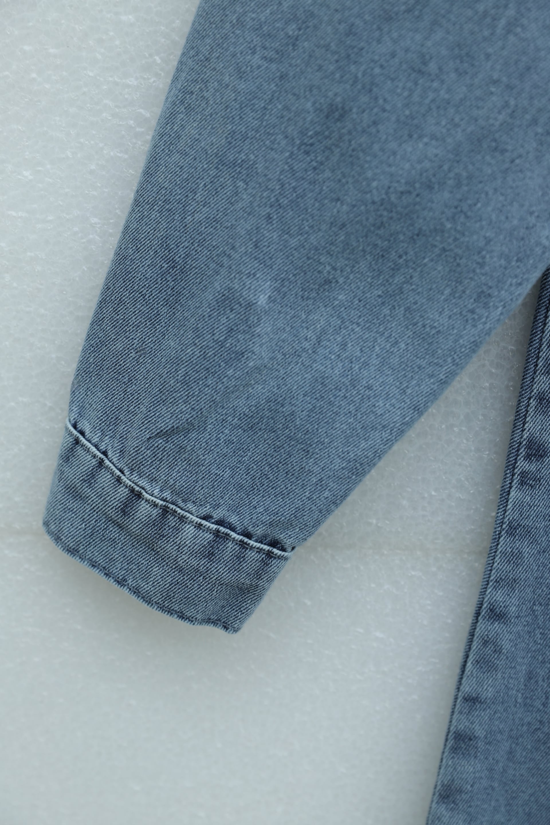 Long Denim Shirt Collar Dress with Belt - Ice Blue - Podyumplus - by Peralane - photo 8