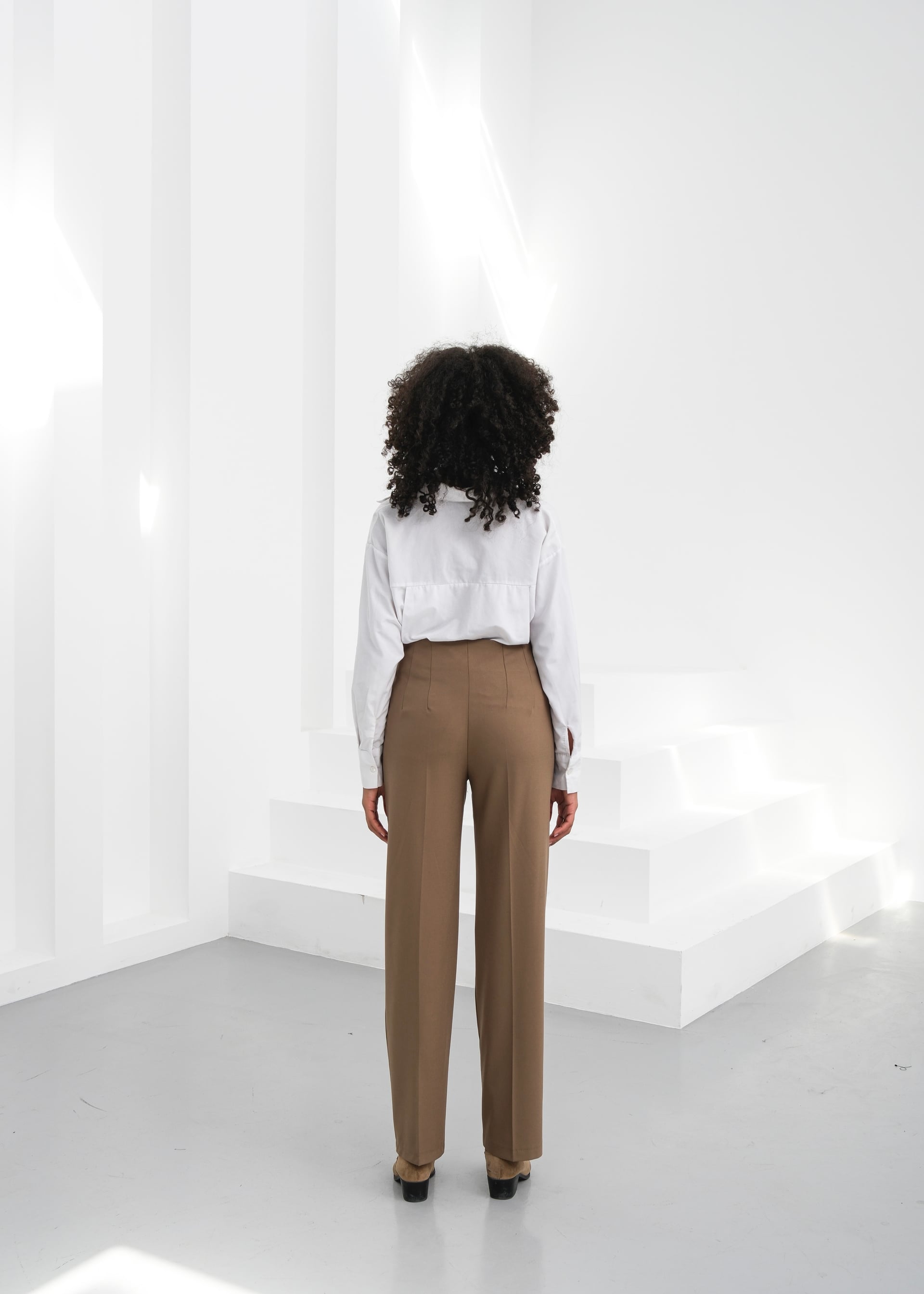 High Waist Straight Leg Trousers - Ouz Fashion - by Peralane - photo 3