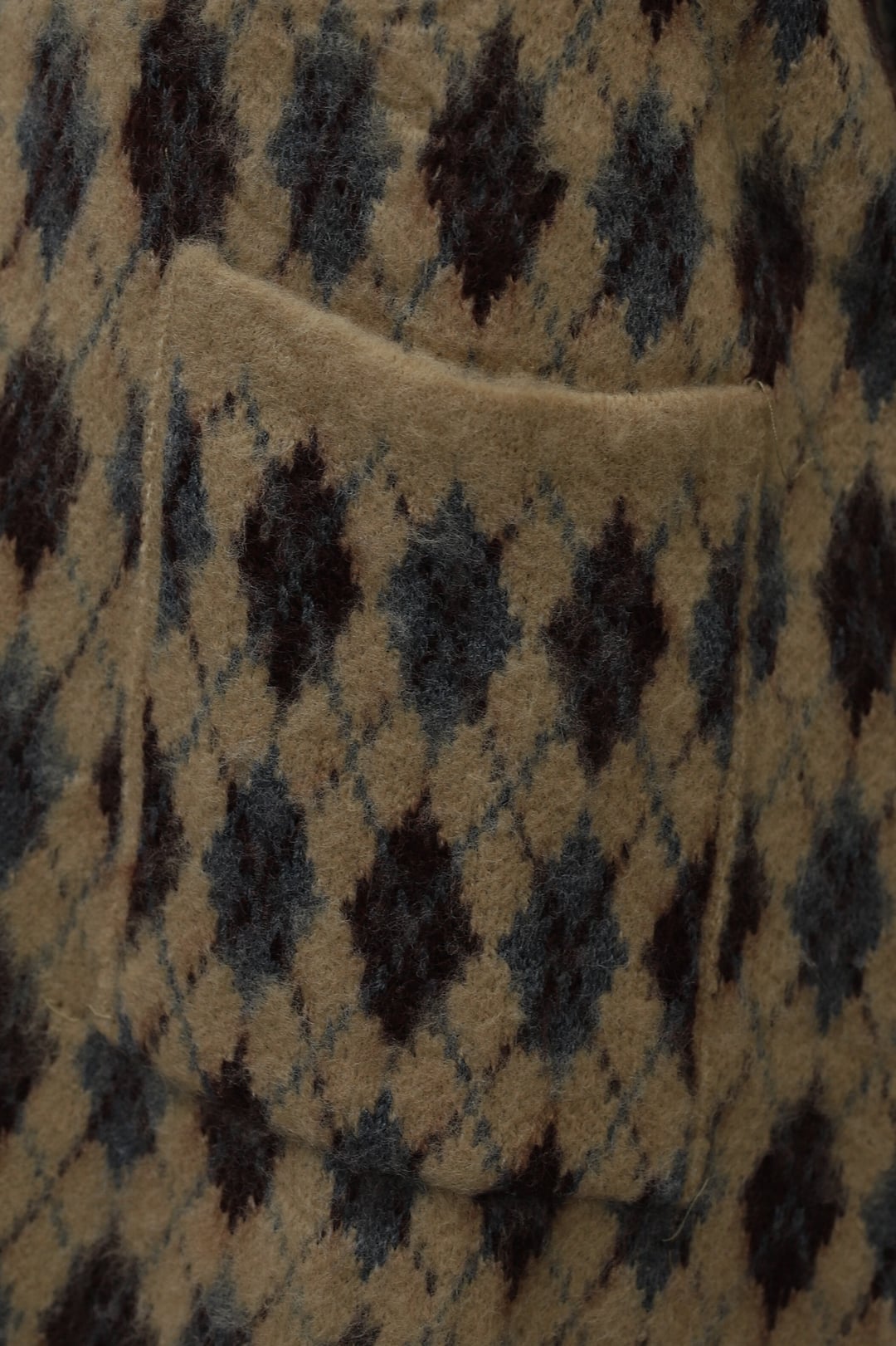 Patterned Button-Front Cardigan with Pockets - Cinnamon - Podyumplus - by Peralane - photo 8
