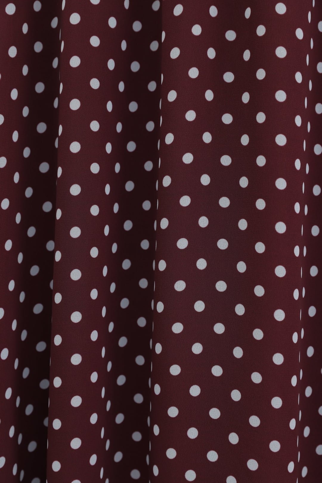 Polka Dot Elasticated Waist Lined Chiffon Skirt - Burgundy - Podyumplus - by Peralane - photo 5
