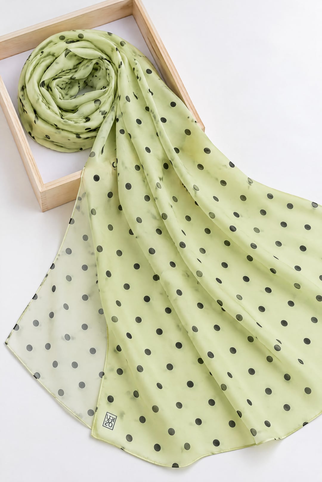Polka Dot Soft Scarf - Yellow - Podyumplus - by Peralane