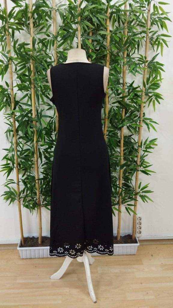 Women's Sleeveless Midi Dress with Laser-Cut Floral Hem - Janes - by Peralane - photo 7