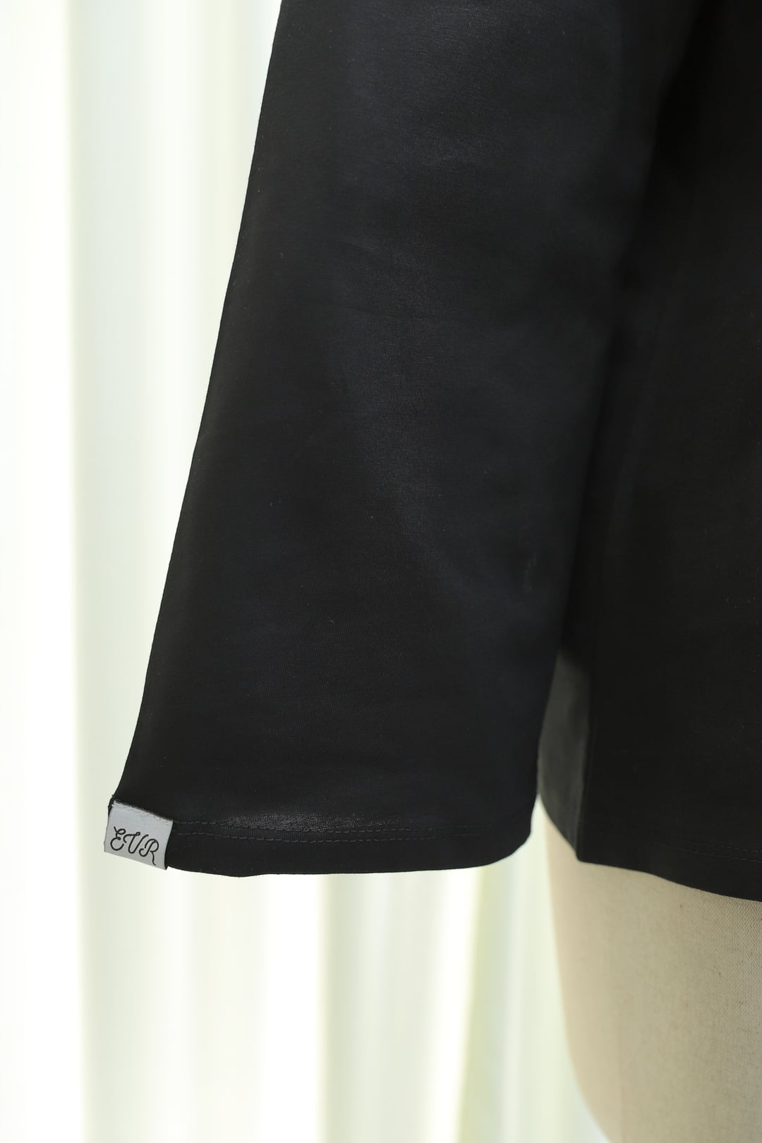 Black Crew Neck Long Sleeve Oversized Sweatshirt - Podyumplus - by Peralane - photo 4
