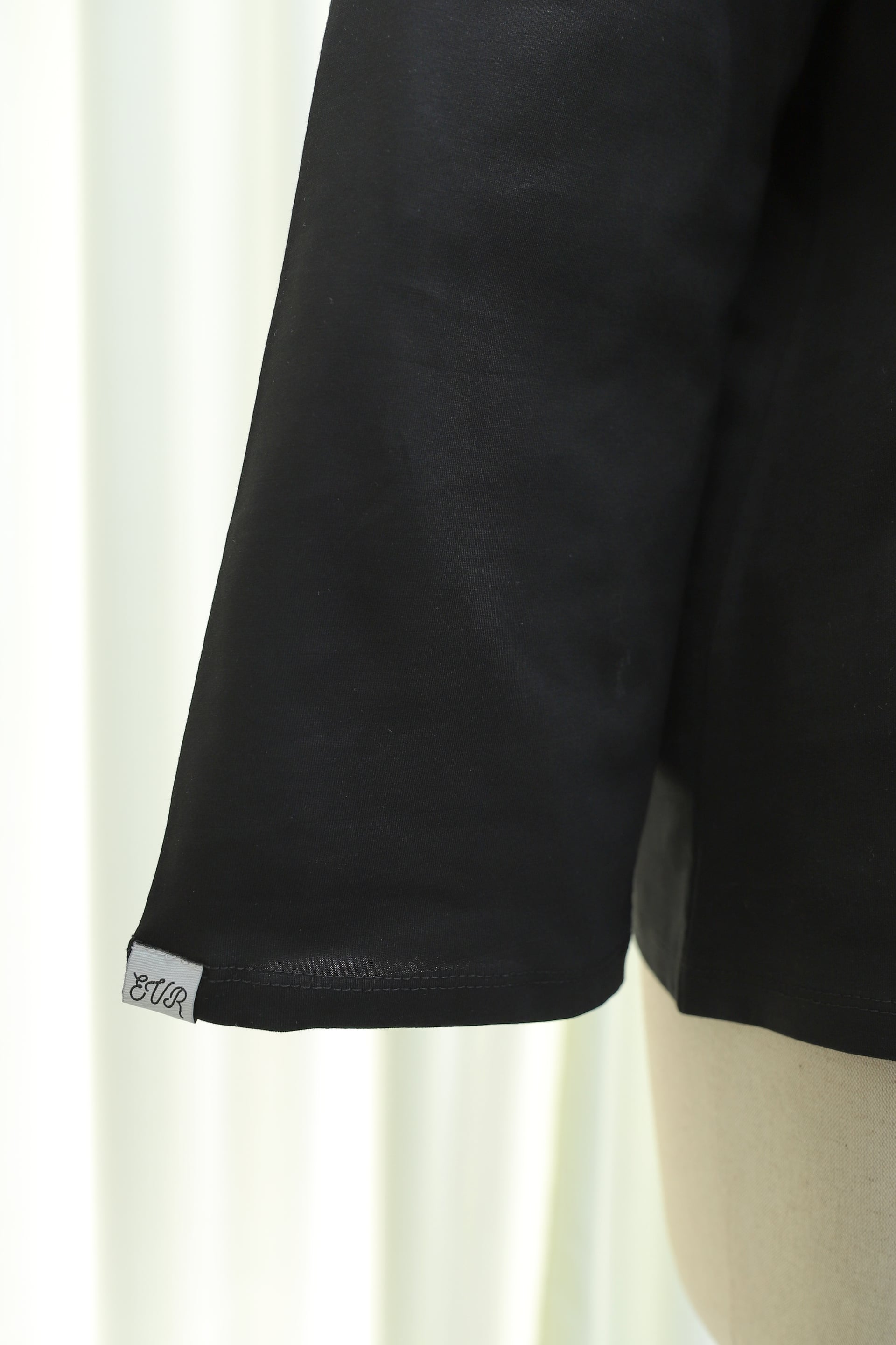 Black Crew Neck Long Sleeve Oversized Sweatshirt - Podyumplus - by Peralane - photo 4