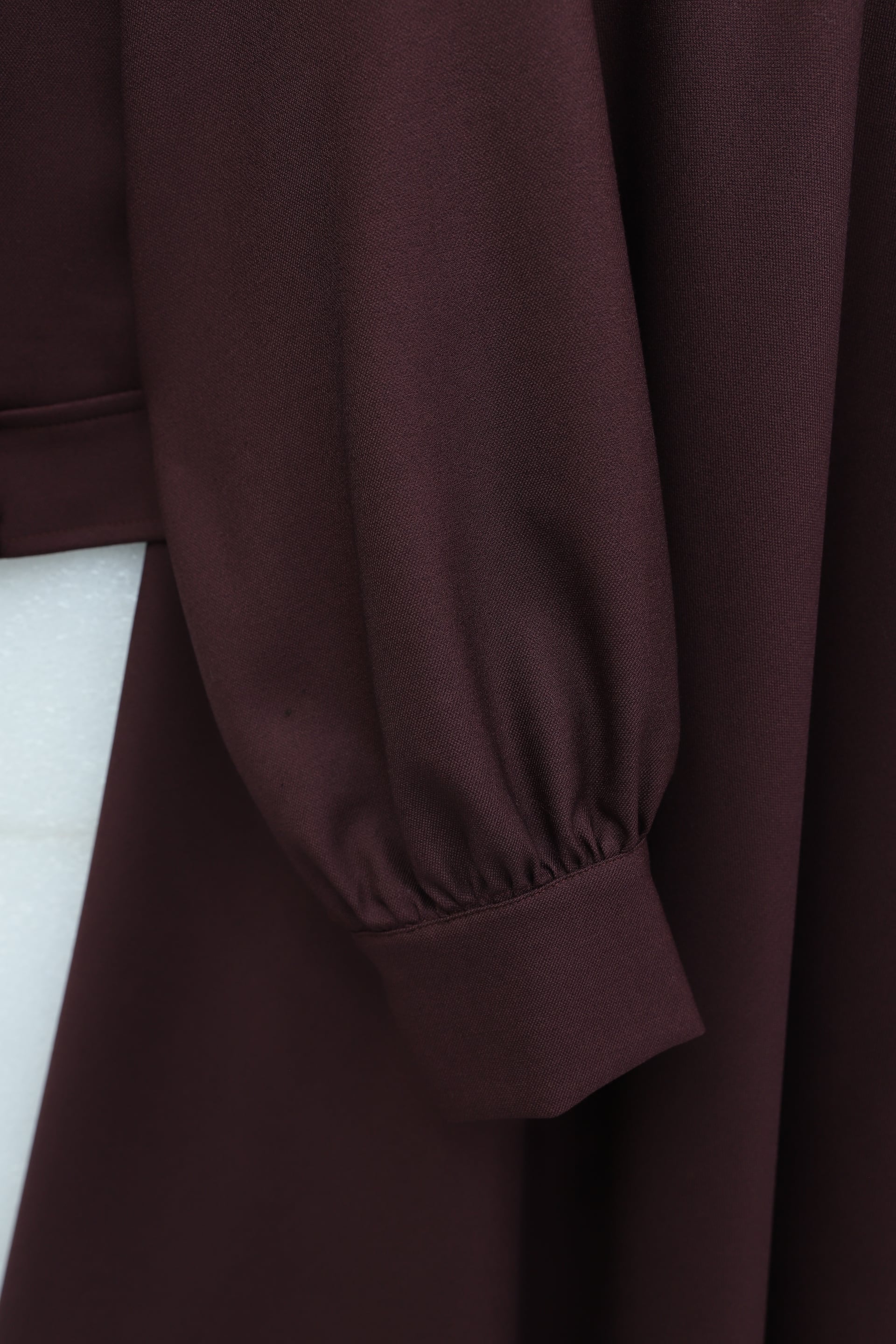 Burgundy Modest Two-Piece Set with Bow Detail Top and Maxi Skirt - Podyumplus - by Peralane - photo 8