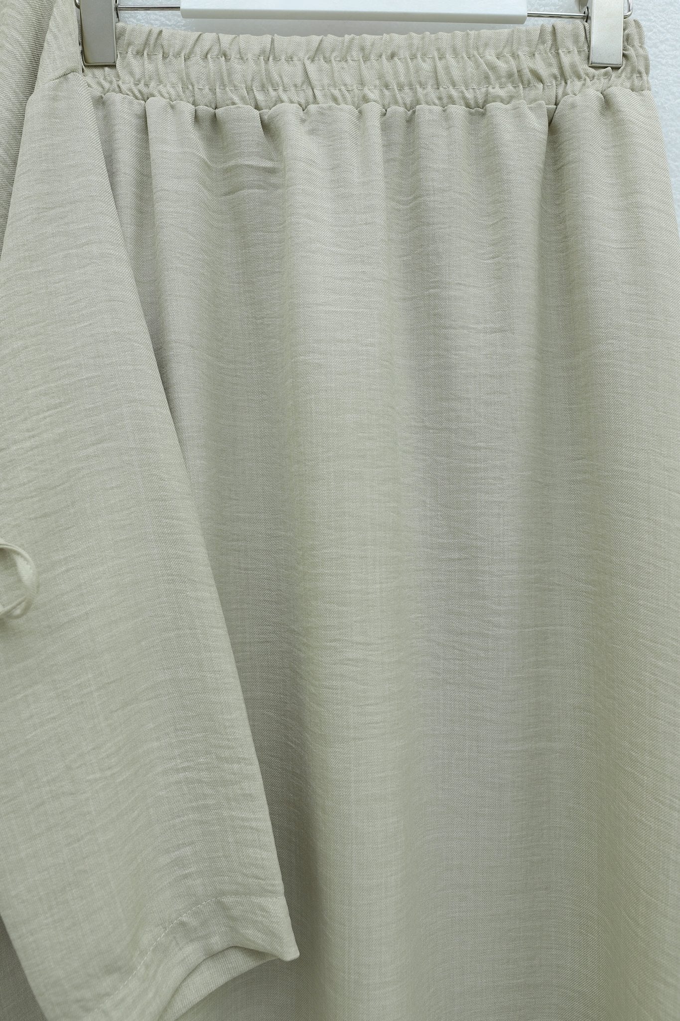 Side-Tie Linen Look Two-Piece Set with Maxi Skirt - Stone Color - Podyumplus - by Peralane - photo 6