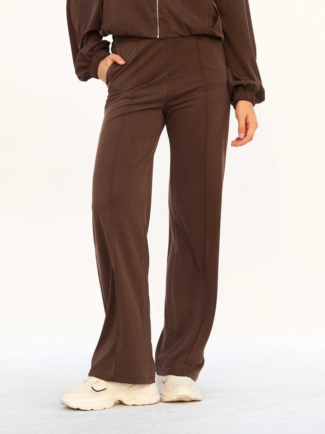 Hooded Knit Bomber Set with Trousers - Lefon - by Peralane - photo 6