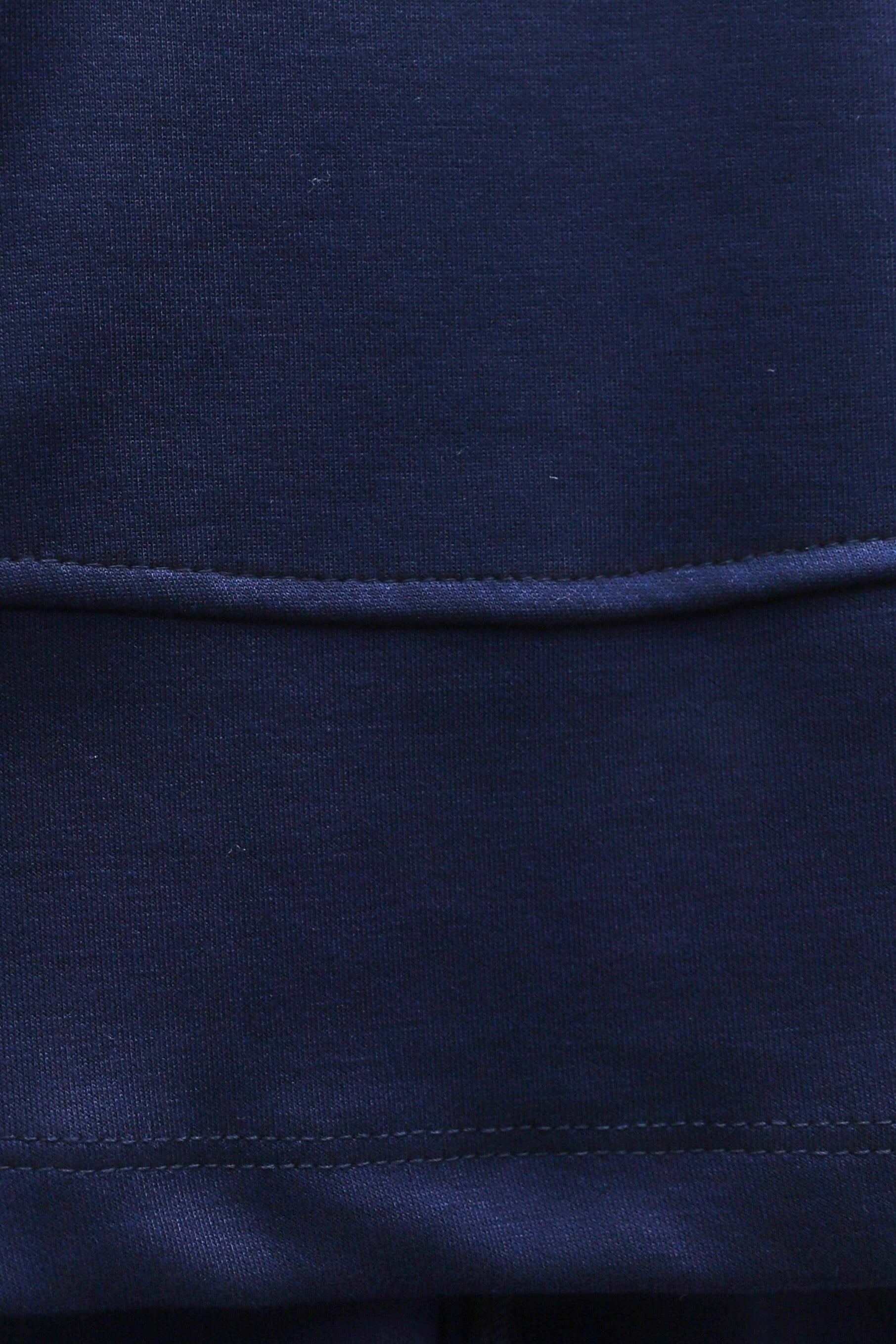 Navy Batwing Sleeve Bicycle Neck Two-Piece Sweatshirt and Skirt Set - Podyumplus - by Peralane - photo 7