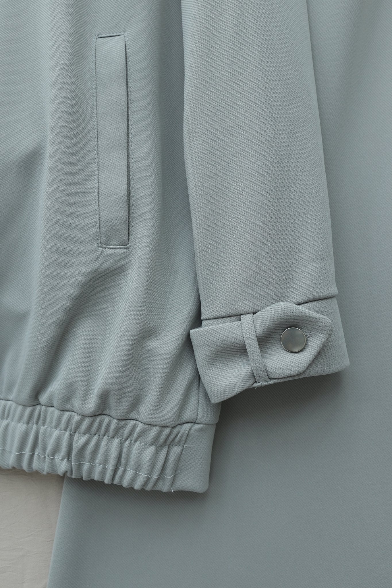 Belted Collar and Cuff Hooded Jacket with Pleated Wide-Leg Trousers Two-Piece Set - Light Grey - Podyumplus - by Peralane - photo 7