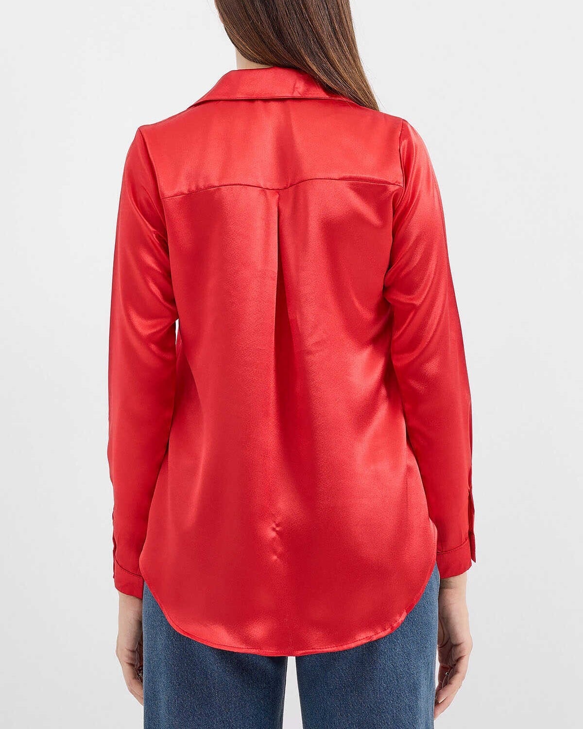 Lightweight Satin Blouse - Burgundy - Bigdart - by Peralane - photo 6