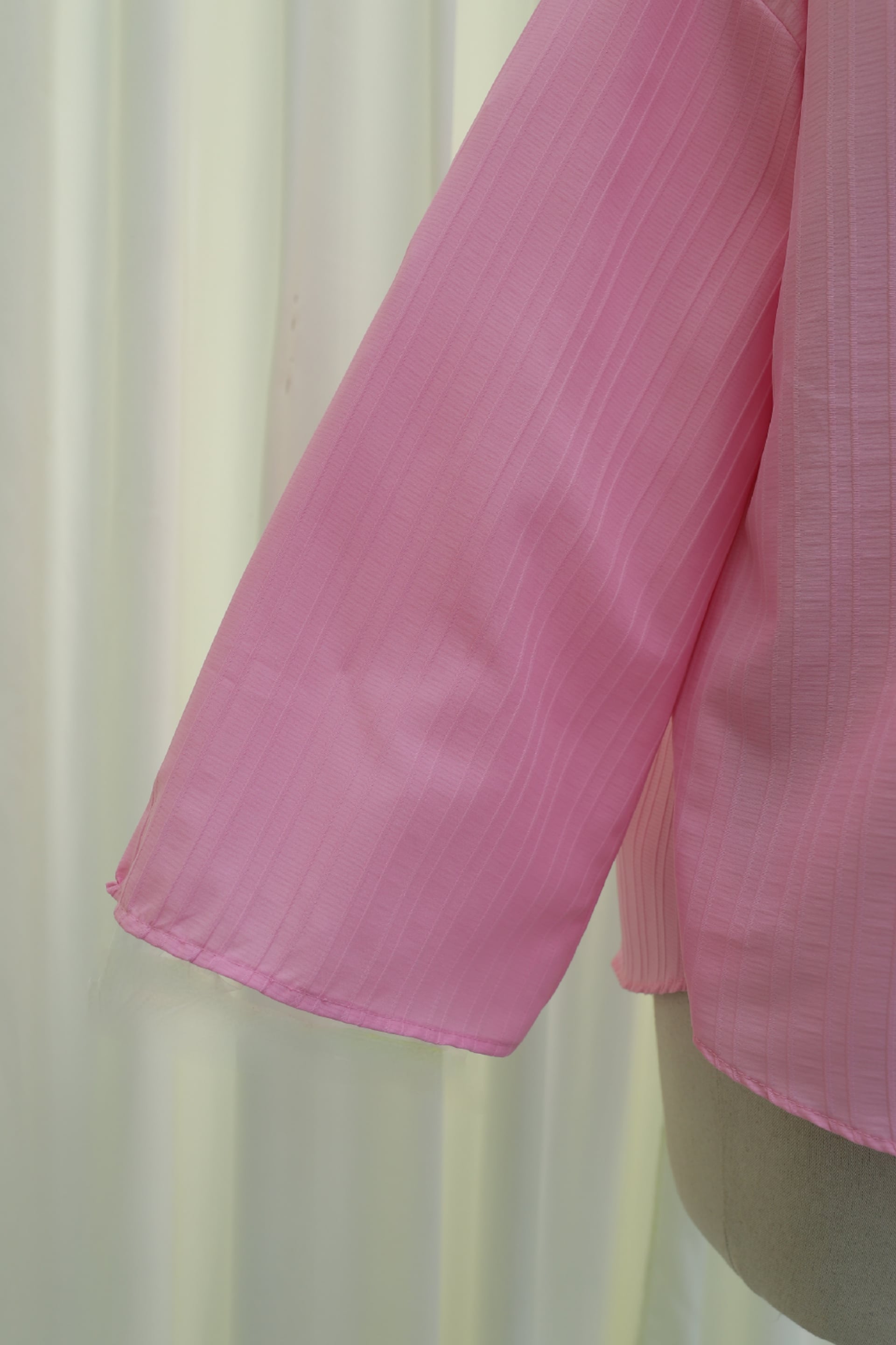 Round Neck Buttoned Spanish Sleeve Siena Tunic - Pink - Podyumplus - by Peralane - photo 8