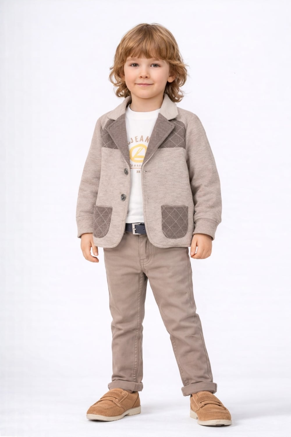 Boy's Suit - 1037 (Beige) - Has Bereket - by Peralane