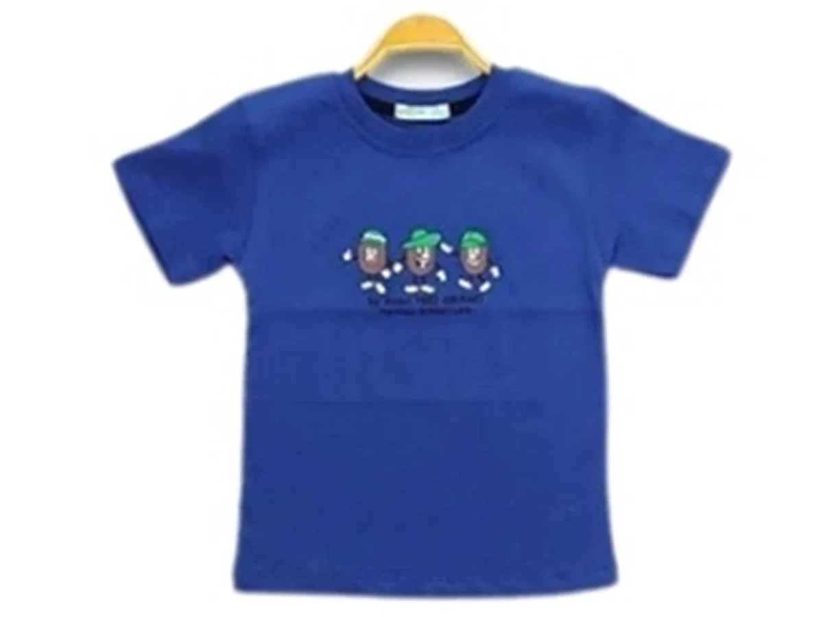 Grand Print Boys' T-Shirt - Royal Blue - Bittos Kids - by Peralane