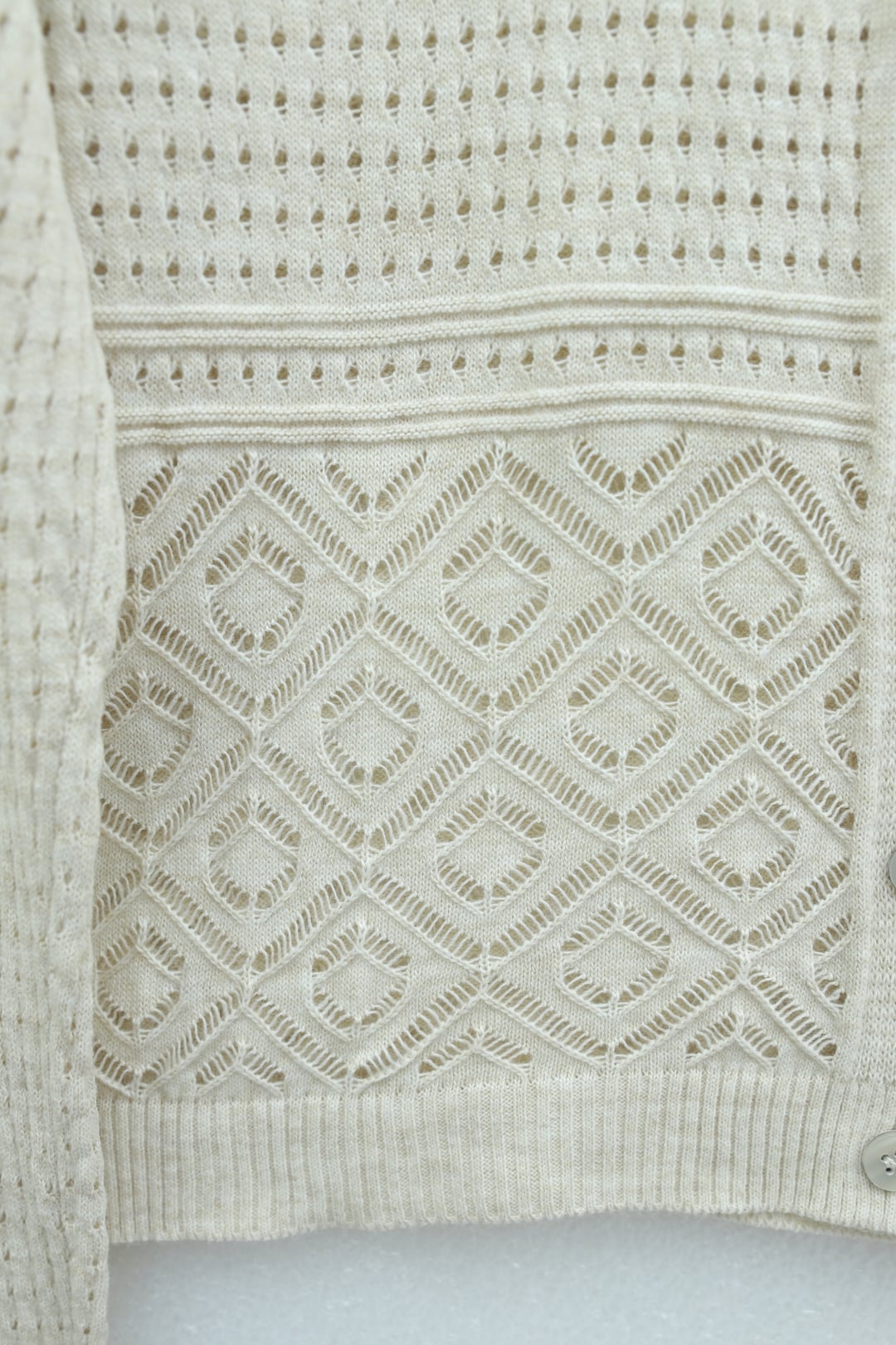 Round Neck Openwork Button Cardigan - Stone - Podyumplus - by Peralane - photo 6
