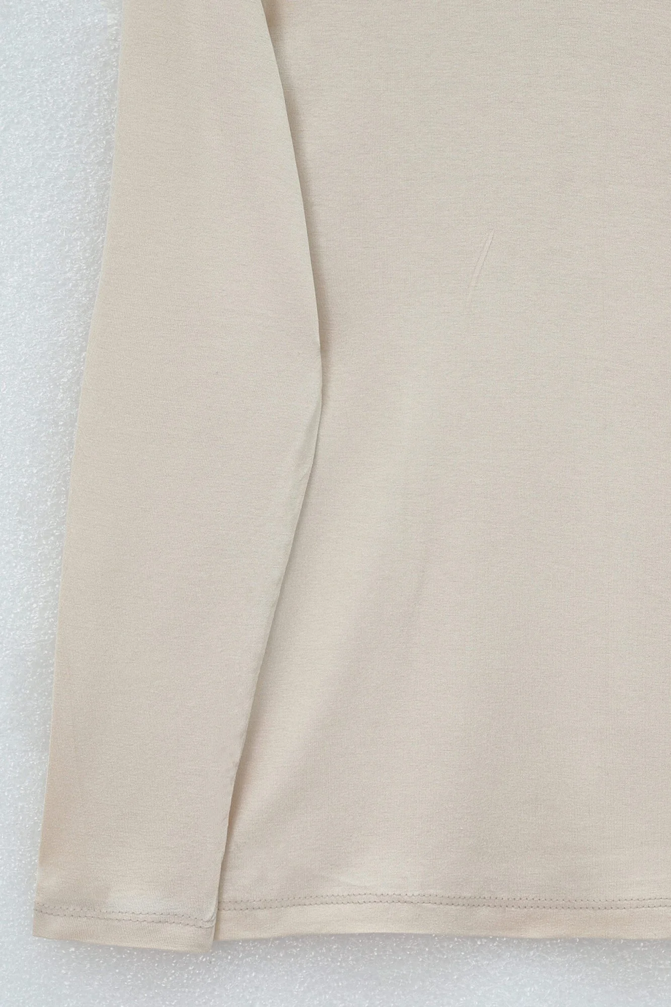 Long-Sleeve Turtleneck T-Shirt - Beige - Podyumplus - by Peralane - photo 6