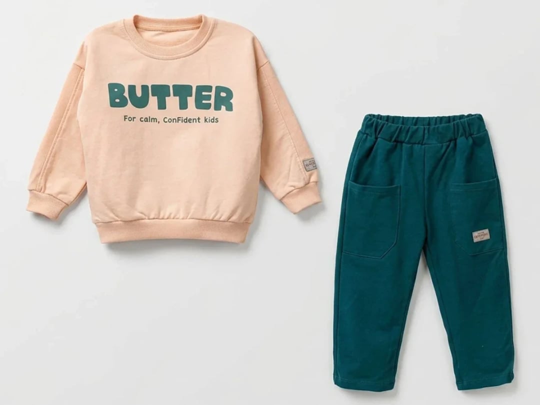 Butter Print Boys' Sweatshirt and Pants Set - Vovido - by Peralane