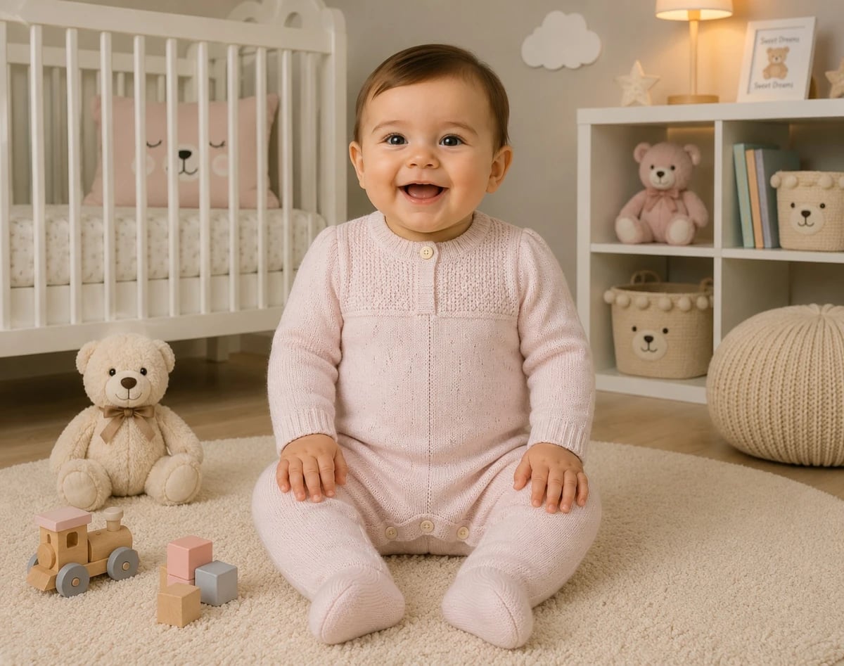 Knitted Baby Romper - Light Pink (Pack of 3) - Has Bereket - by Peralane