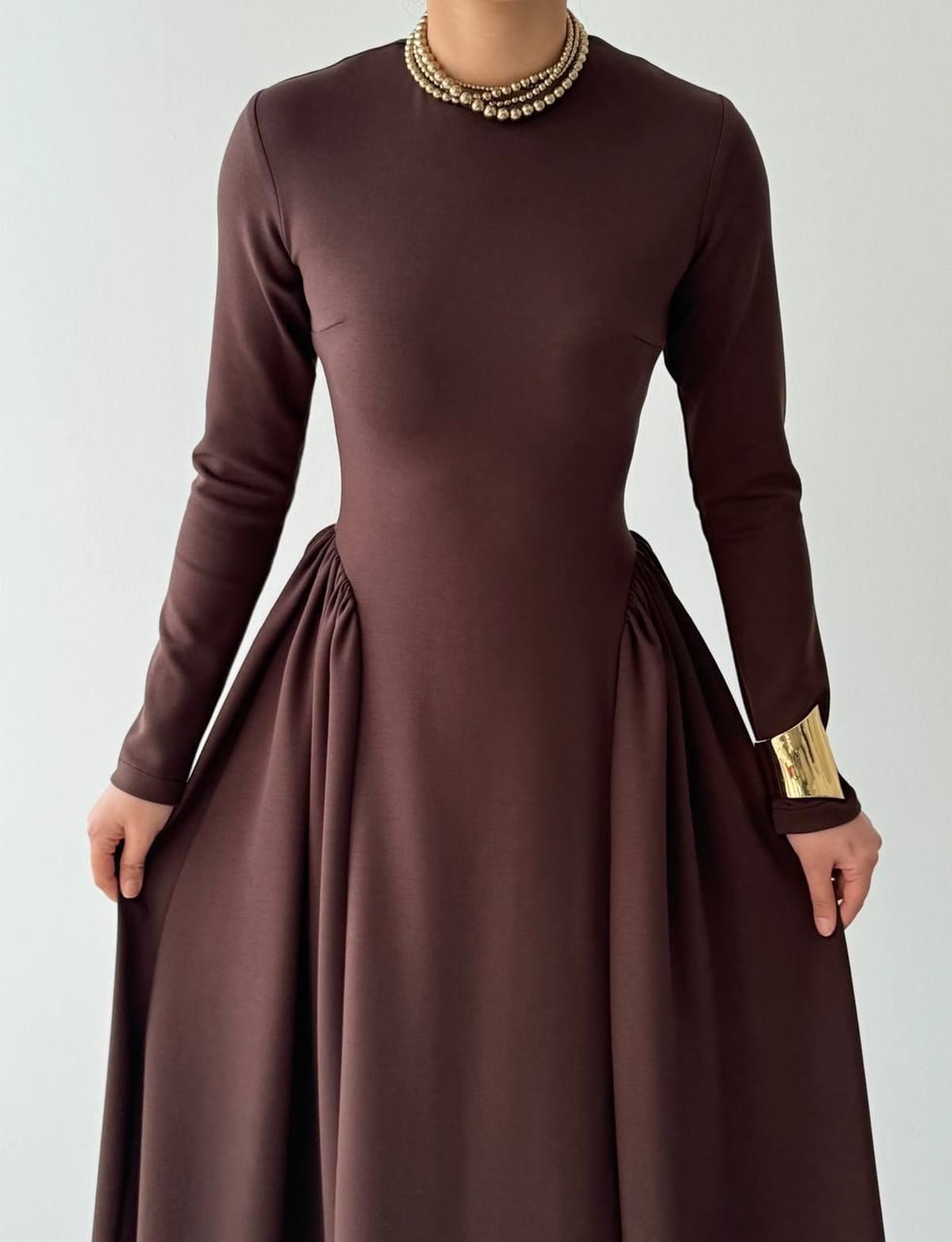 Zale Midi Dress Brown - Etika - by Peralane - photo 7