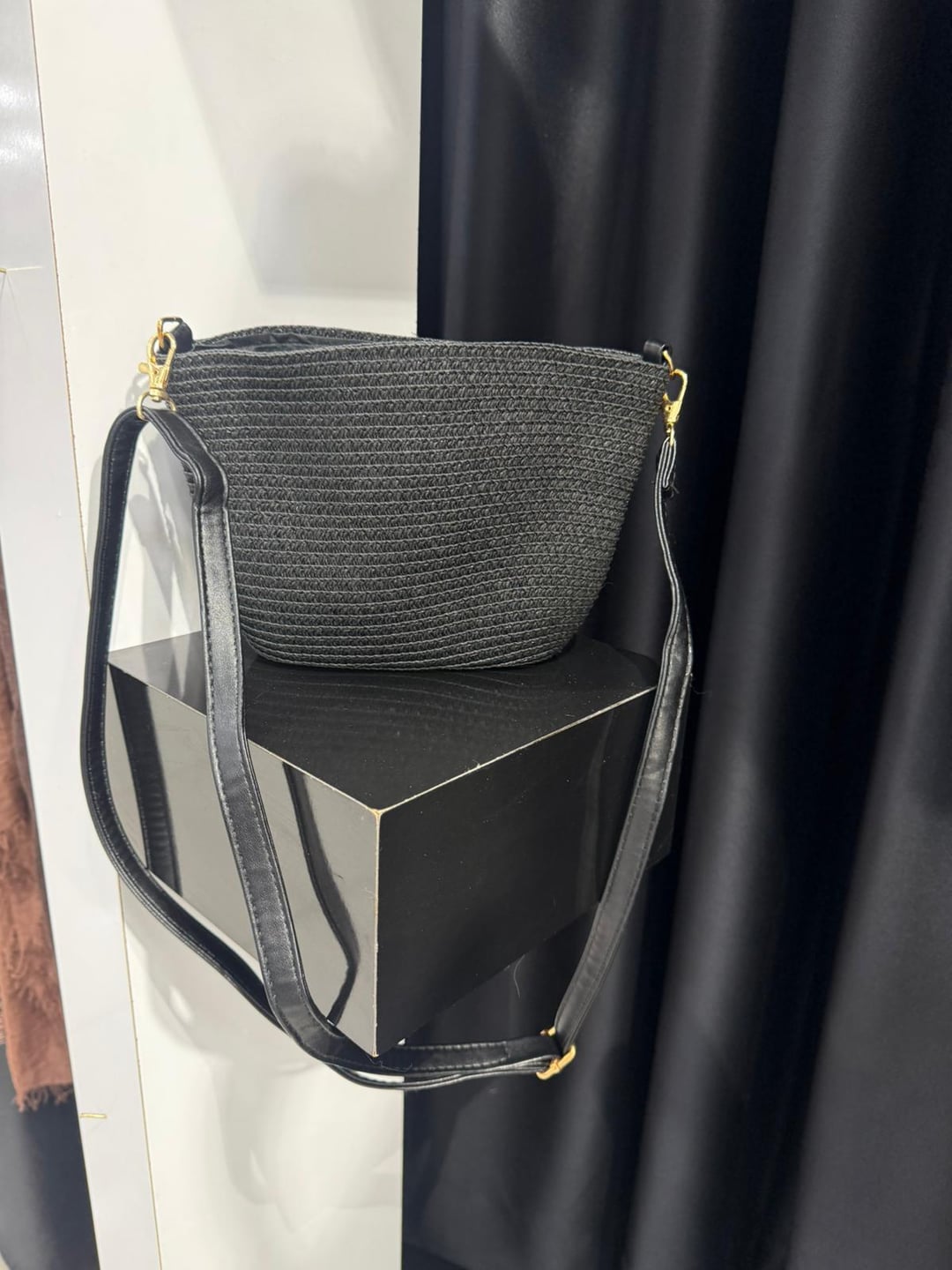 NWC-1117 Black Mini Straw Bag - Nesvay - by Peralane - photo 2
