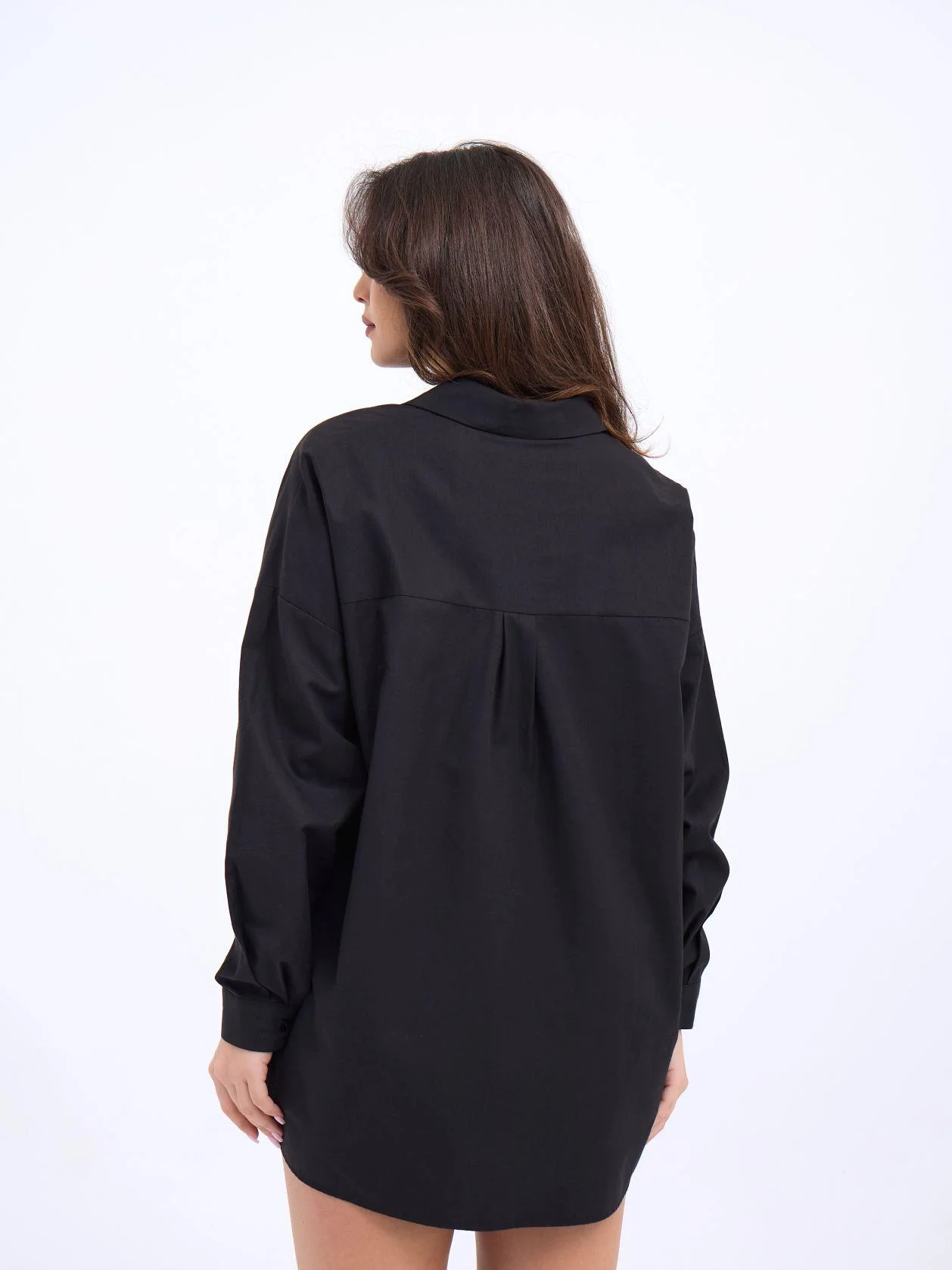 Black Long-Sleeve Shirt and Shorts Lounge Set - Fame - by Peralane - photo 3