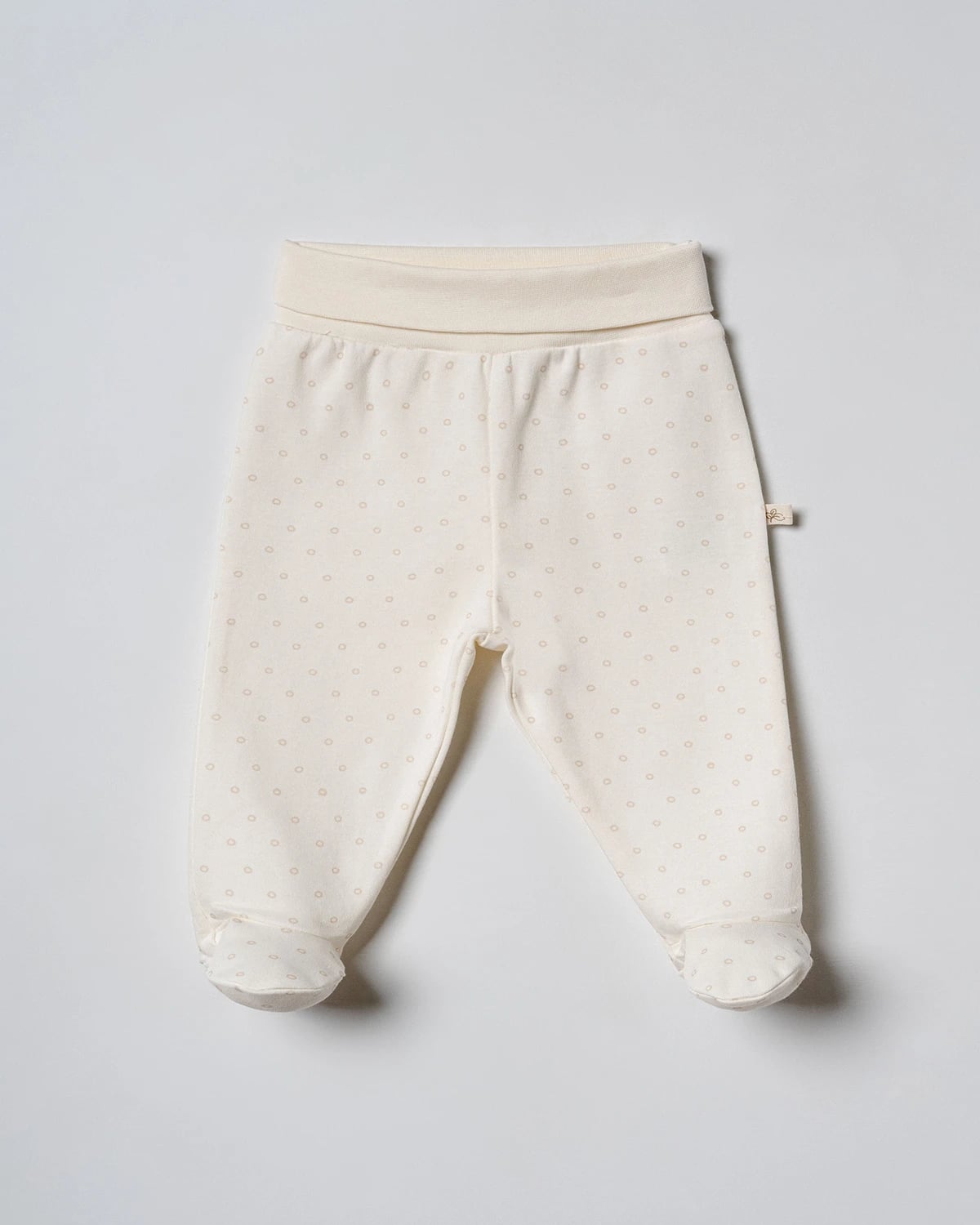Baby Soft Jersey Knit Footed Pants - Beige (Pack of 2) - Ciccimbaby - by Peralane