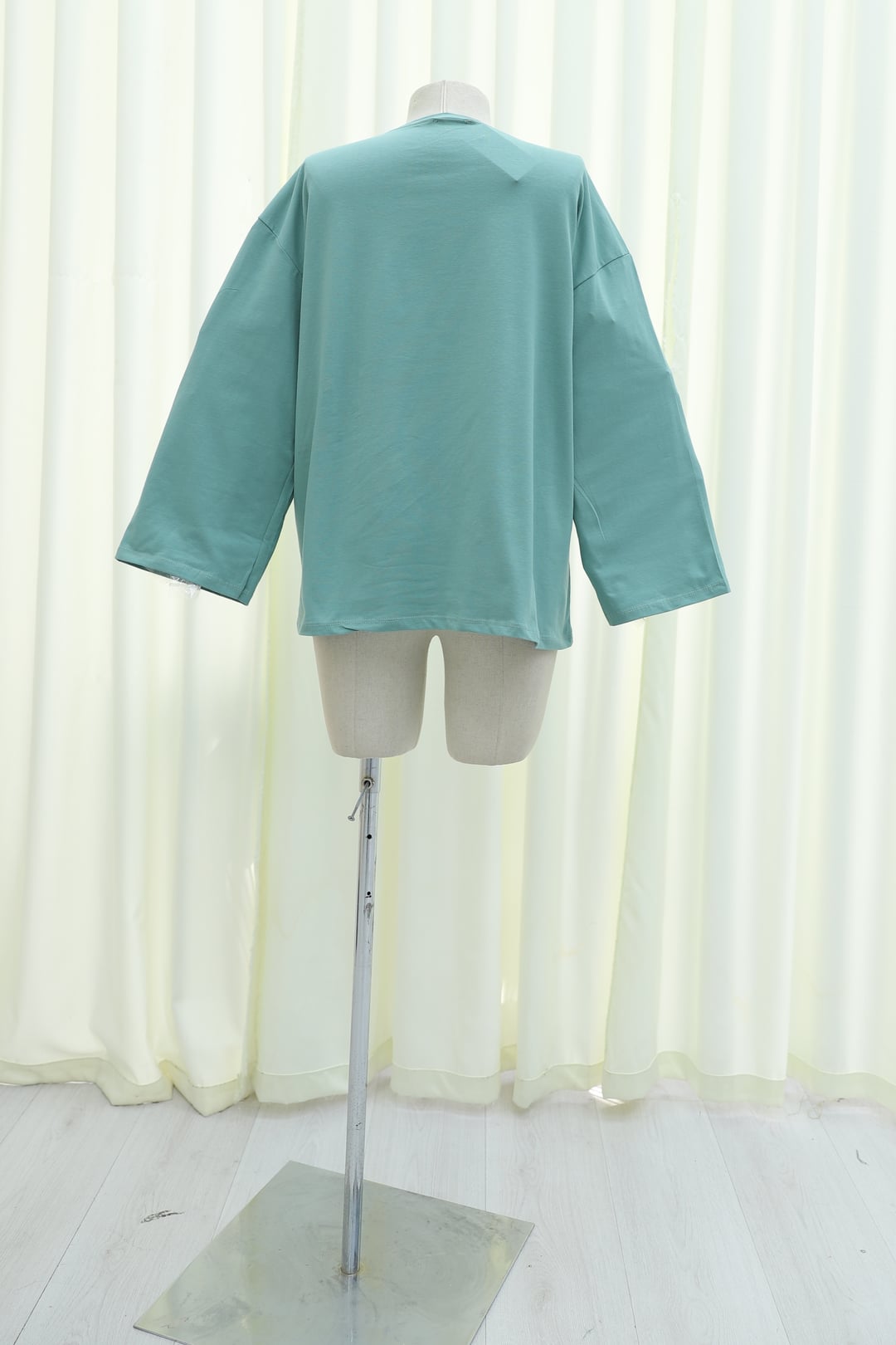 Round Neck Relaxed Knit Tunic - Mint - Podyumplus - by Peralane - photo 10
