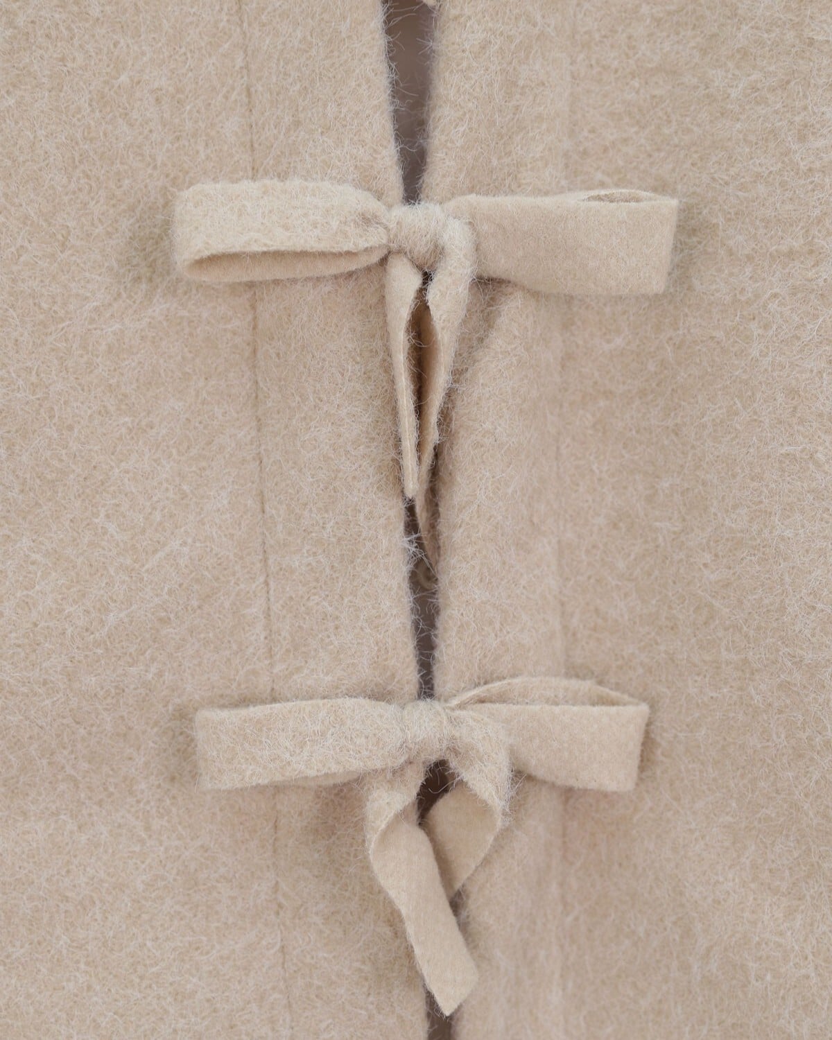 Beige Textured Tie-Front Cardigan for Women - Podyumplus - by Peralane - photo 3