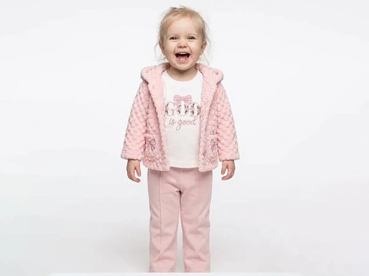 Ribbon Detail 3-Piece Baby Girl Set - White, Pink - Elci Baby - by Peralane