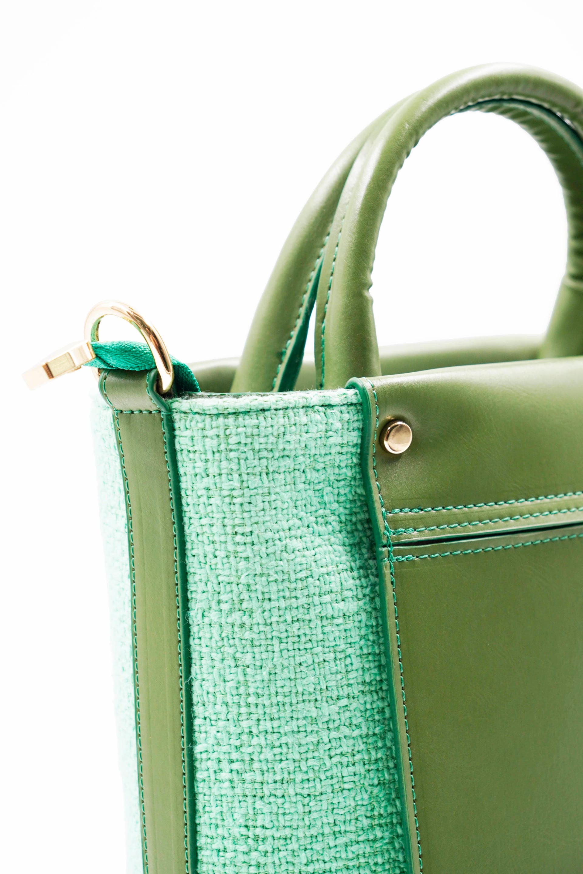 Valentina Special Series Green Two-Tone Woven Women's Shoulder Bag - Aron Atelier - by Peralane - photo 2