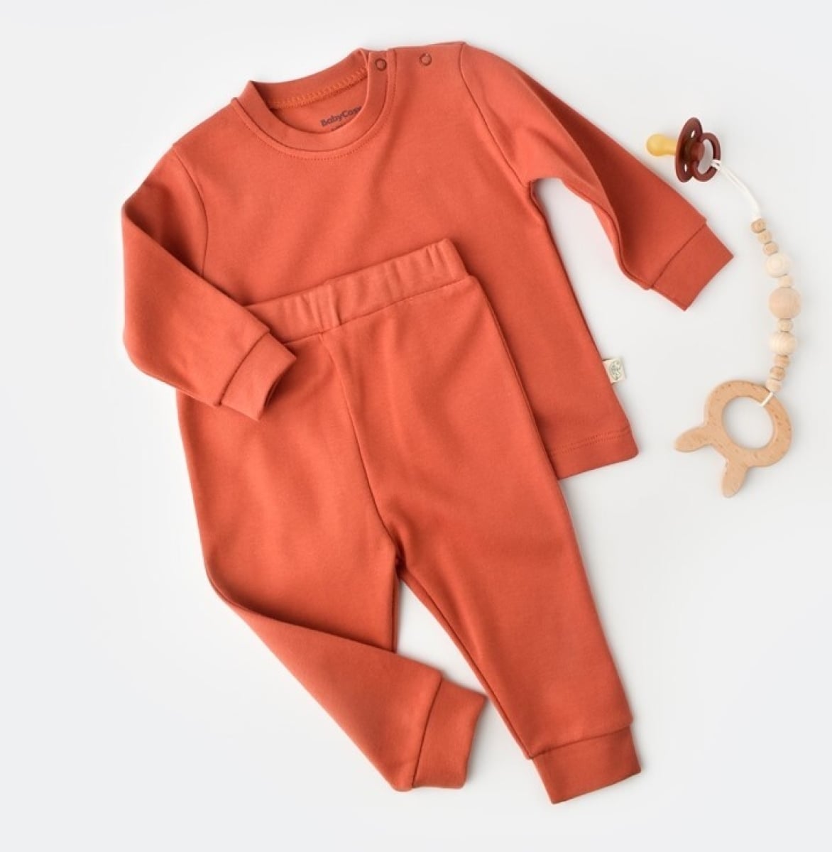Unisex Baby Sweatshirt and Trousers Set - Organic Cotton - 3-24M - Pack of 5 - Babycosy - by Peralane