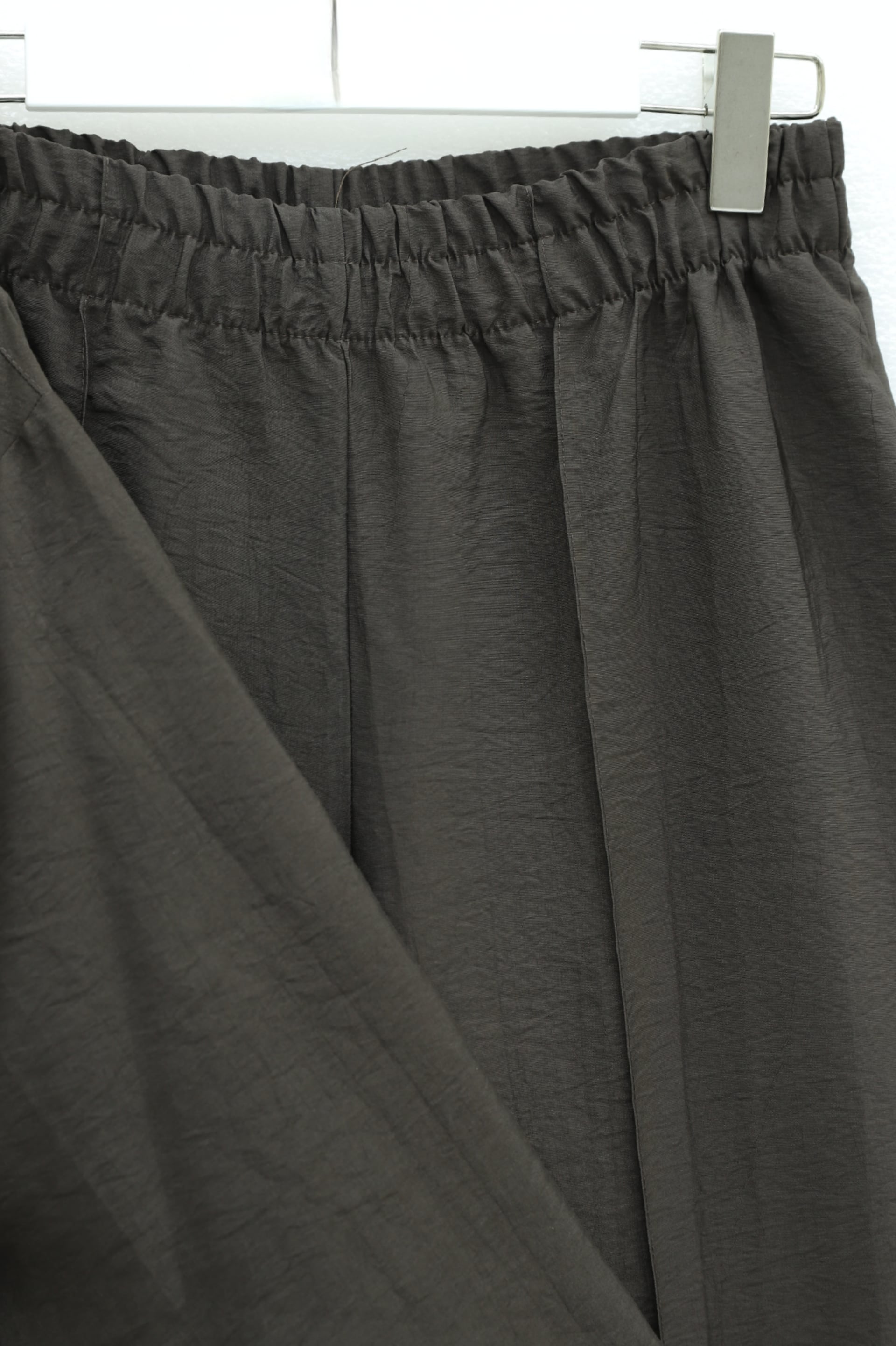Gold Button Belted Frill Detail Tunic and Wide-Leg Trousers Set - Dark Brown - Podyumplus - by Peralane - photo 5