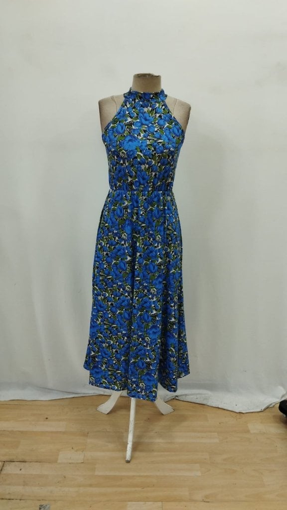 Women's Sleeveless Halter Neck Maxi Dress with Floral Print - Janes - by Peralane - photo 6