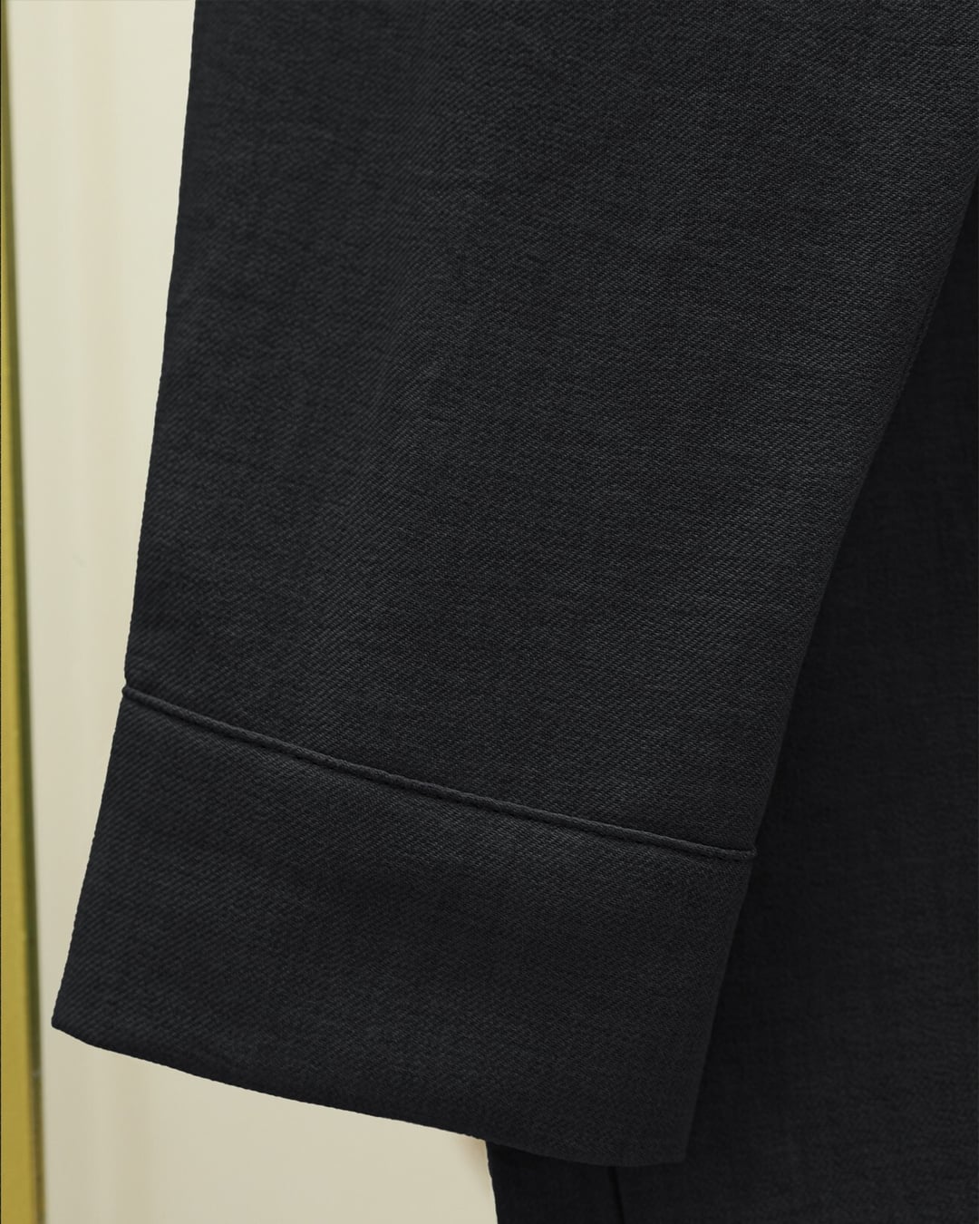 Black Linen Look Shirt and Trousers Set with Full Placket - Podyumplus - by Peralane - photo 5